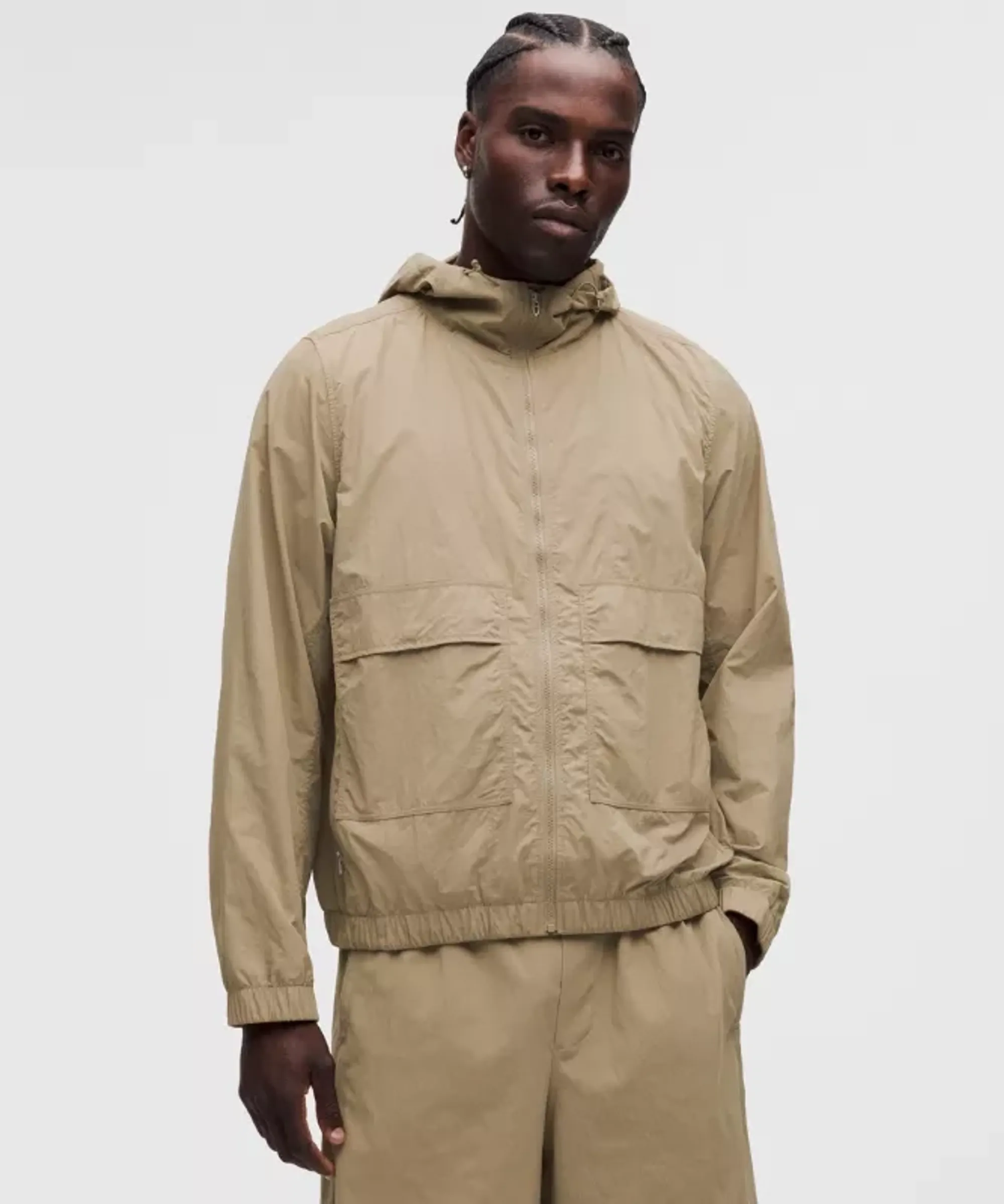 lululemon – Men's UV-Protective Stash and Dash Windbreaker Jacket – Color Khaki – Size XS