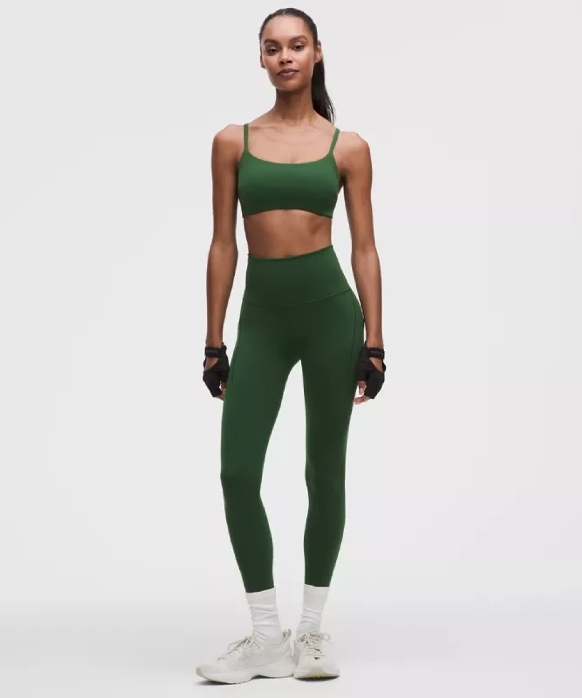 lululemon – Women's Wunder Train High-Rise Tight Leggings with Pockets – 25" – Color Green – Size 12