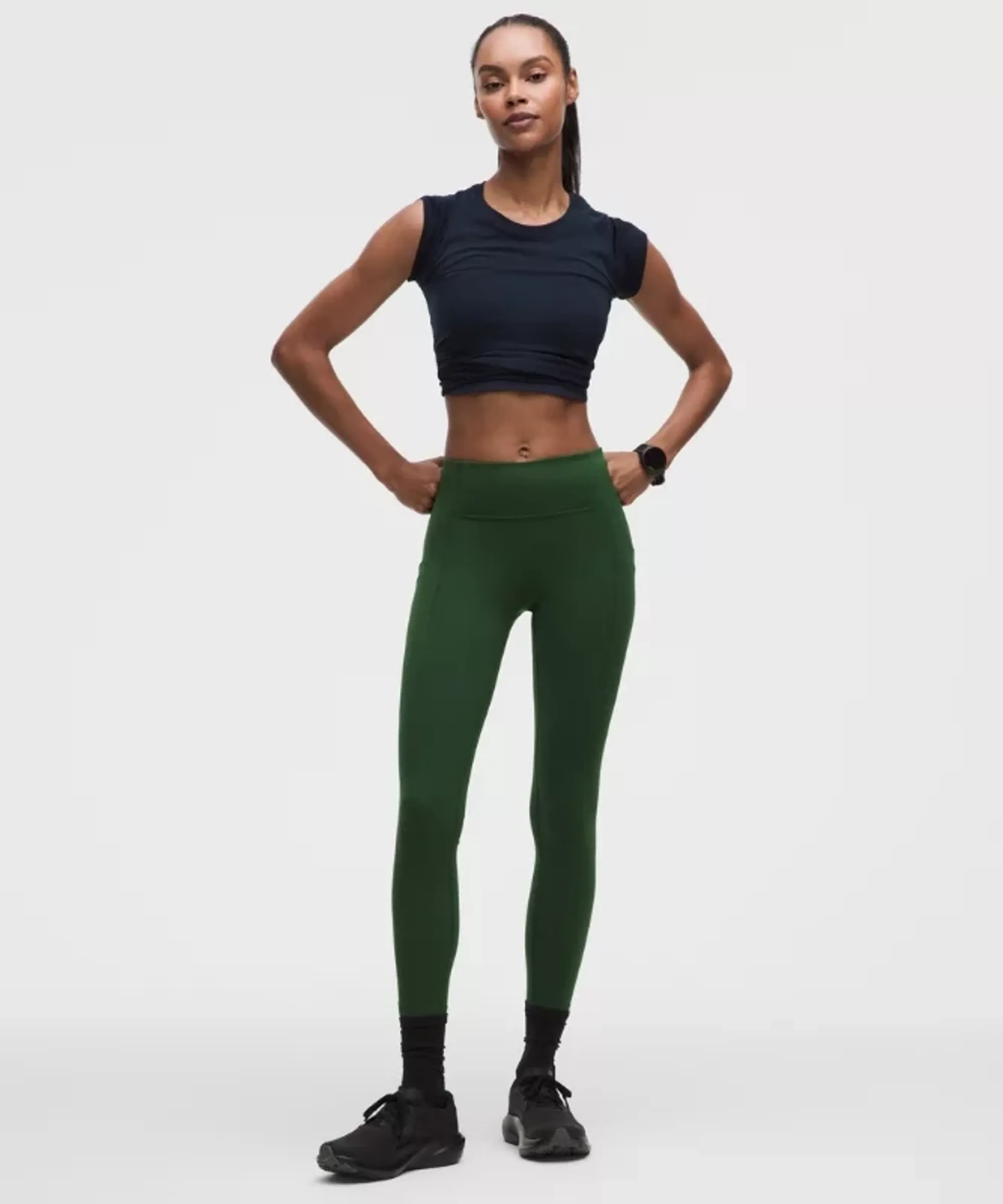 lululemon – Women's Swift Speed High-Rise Tight Leggings – 25" – Color Green – Size 10