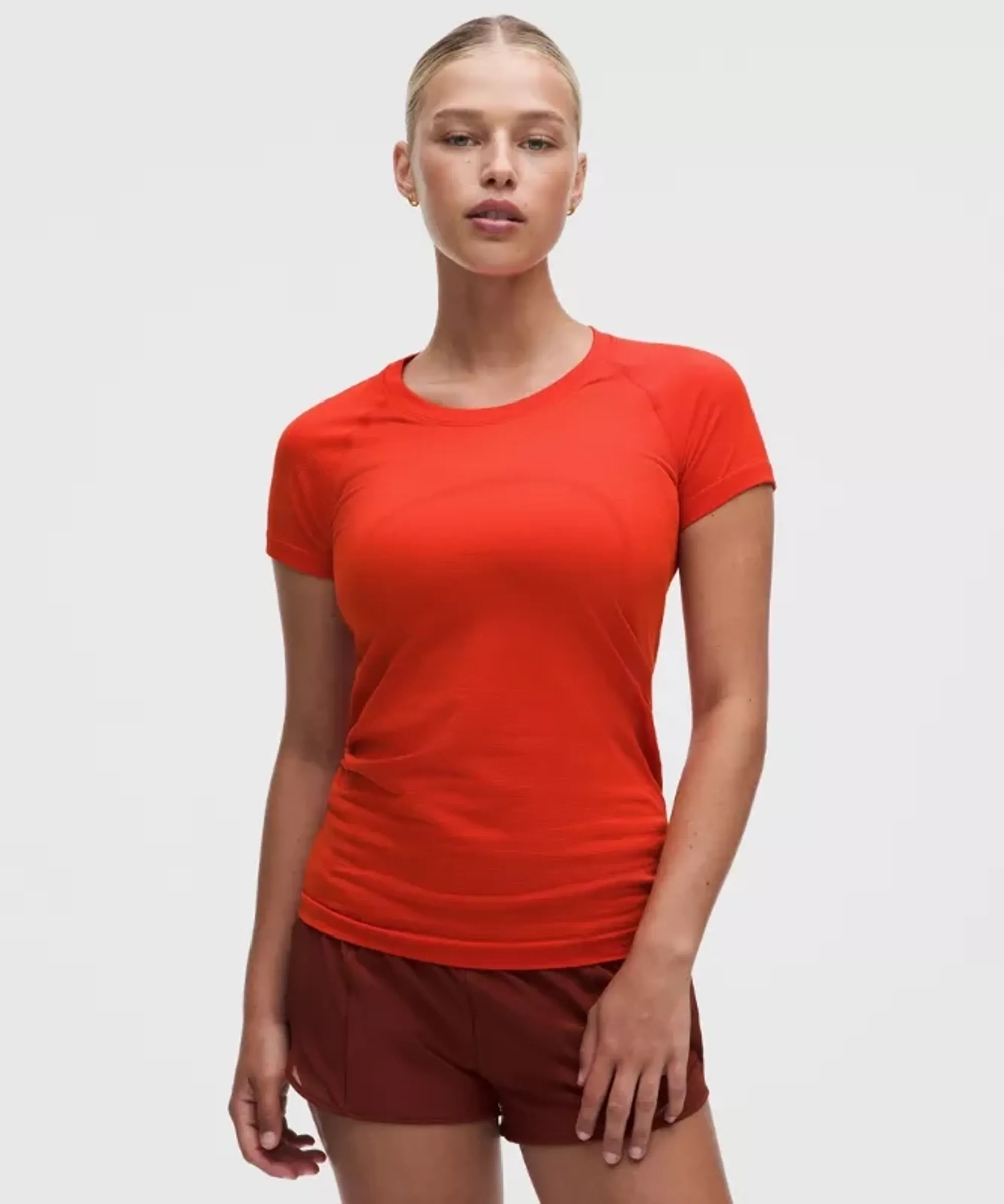 lululemon – Women's Swiftly Tech Short-Sleeve Shirt 2.0 Hip Length – Color Red – Size 14