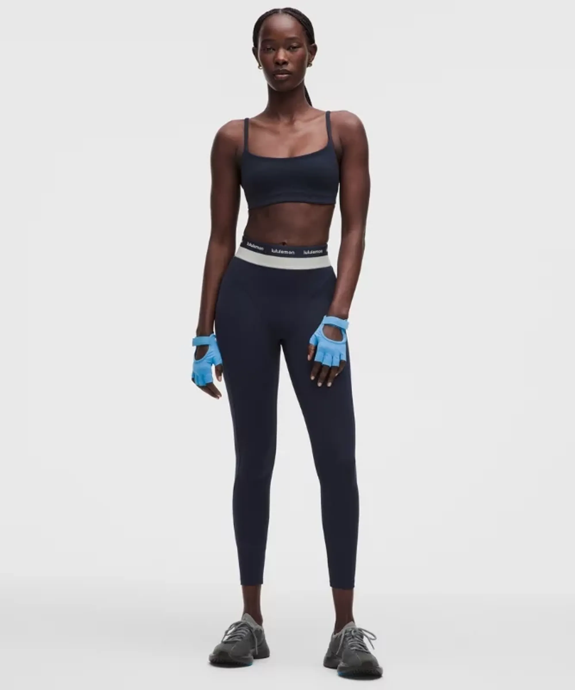 lululemon – Women's Everlux Contour-Seam High-Rise Training Tight Leggings – 25" – Color Blue – Size 4
