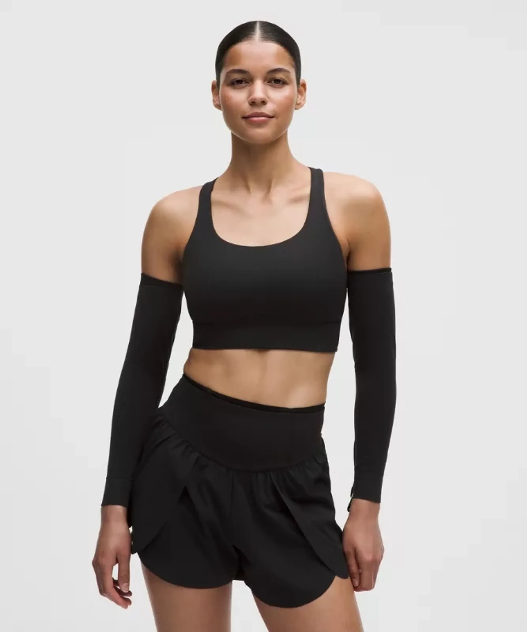 lululemon – Go Further Seamless Running Arm Sleeves – Color Black – Size Medium
