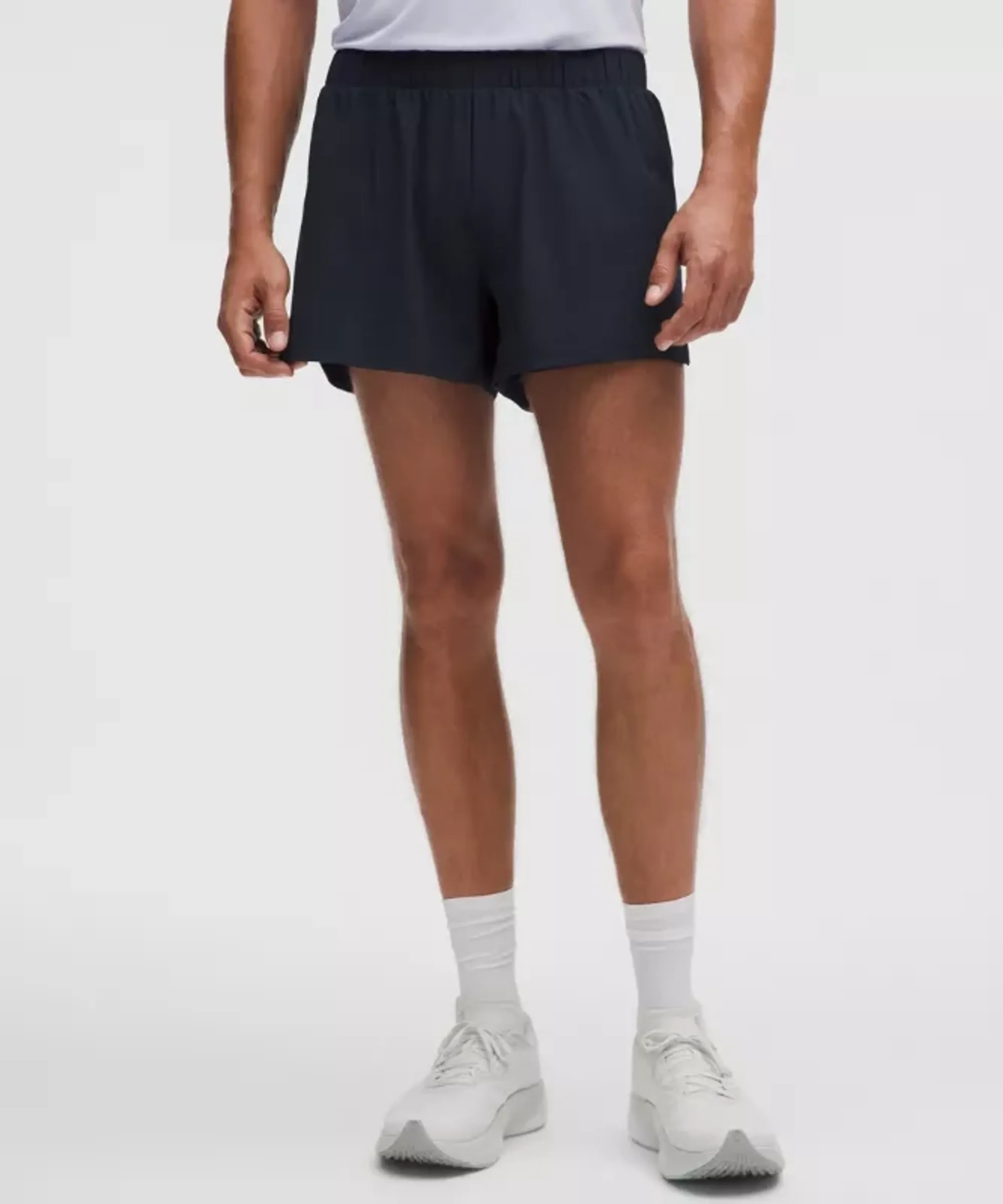 lululemon – Men's Mile Maker Lined Shorts – 4" – Color Blue – Size Large
