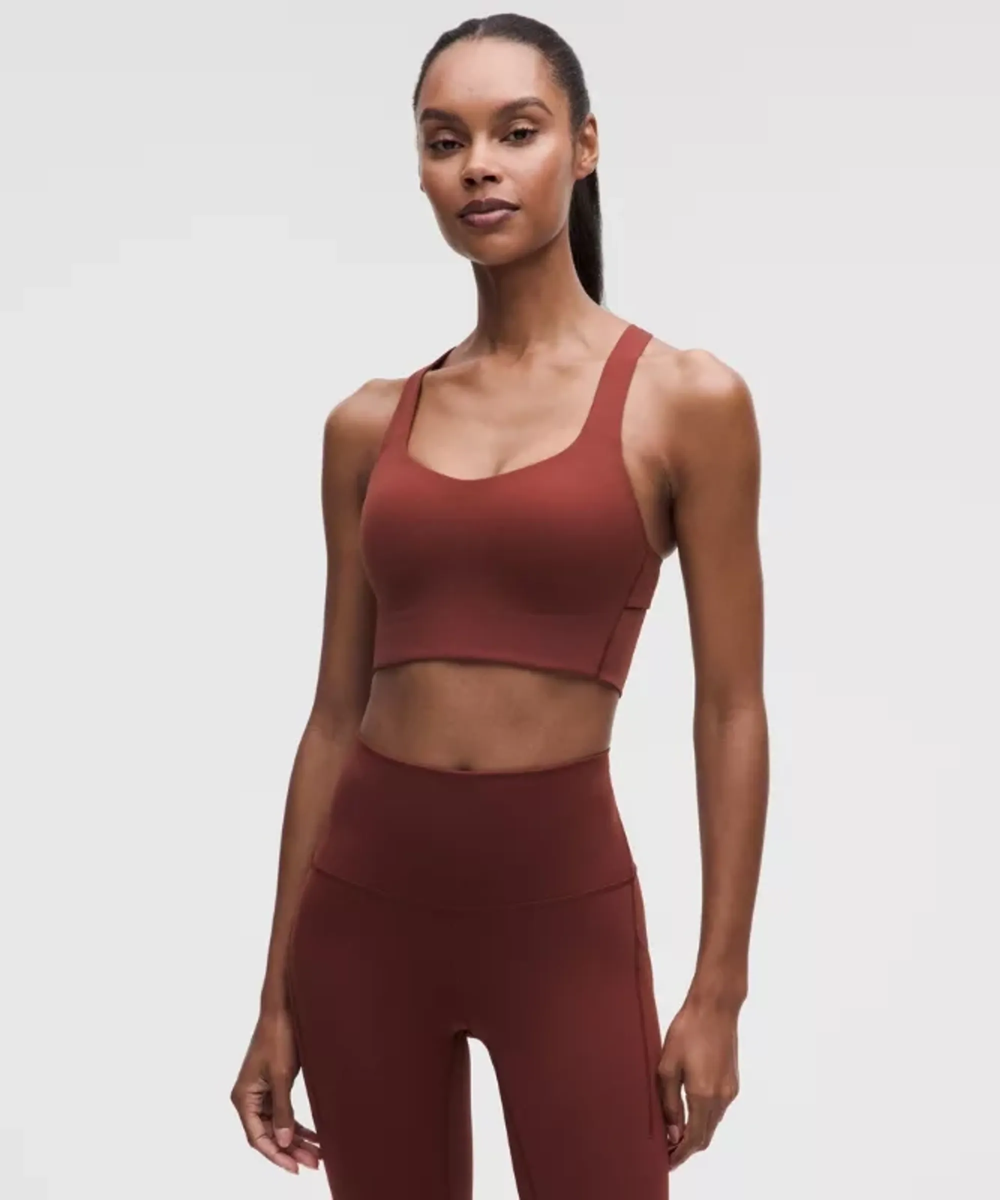 lululemon – Women's Like a Cloud Train Sports Bra Medium Support, B/C Cup – Color Red – Size 8
