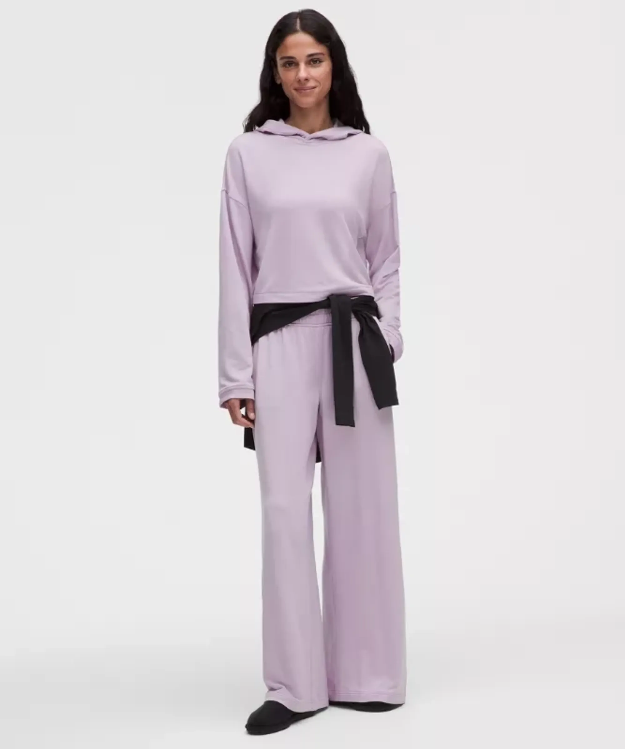 lululemon – Women's BeCalm Mid-Rise Wide-Leg Pants – Color Purple – Size Large