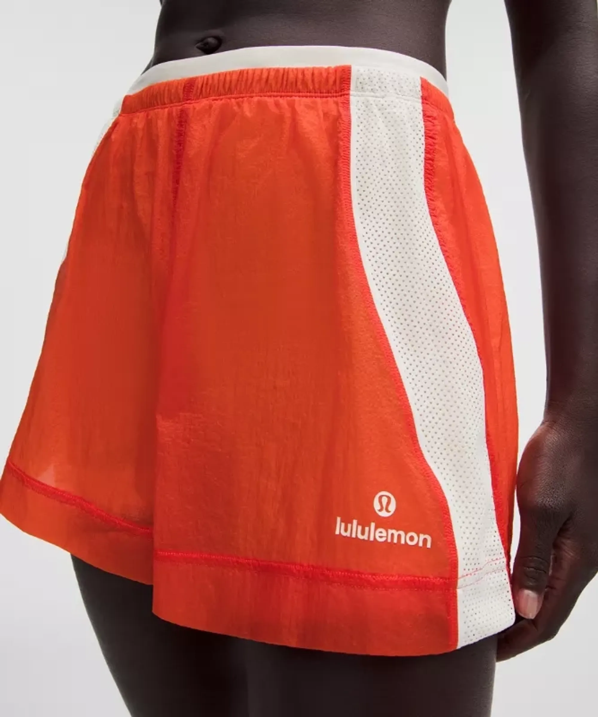 lululemon – Women's License to Train Textured High-Rise Shorts – 4" – Size Large