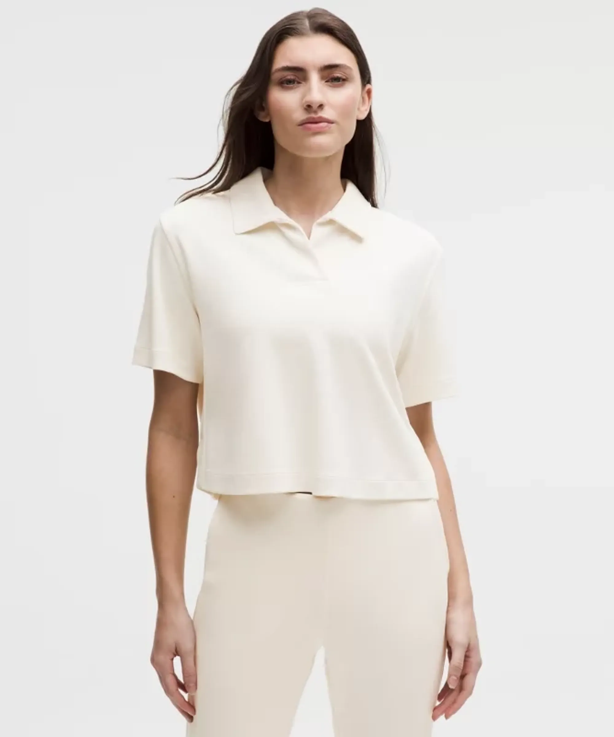 lululemon – Women's Softstreme Pique Polo Shirt – Color White – Size Small