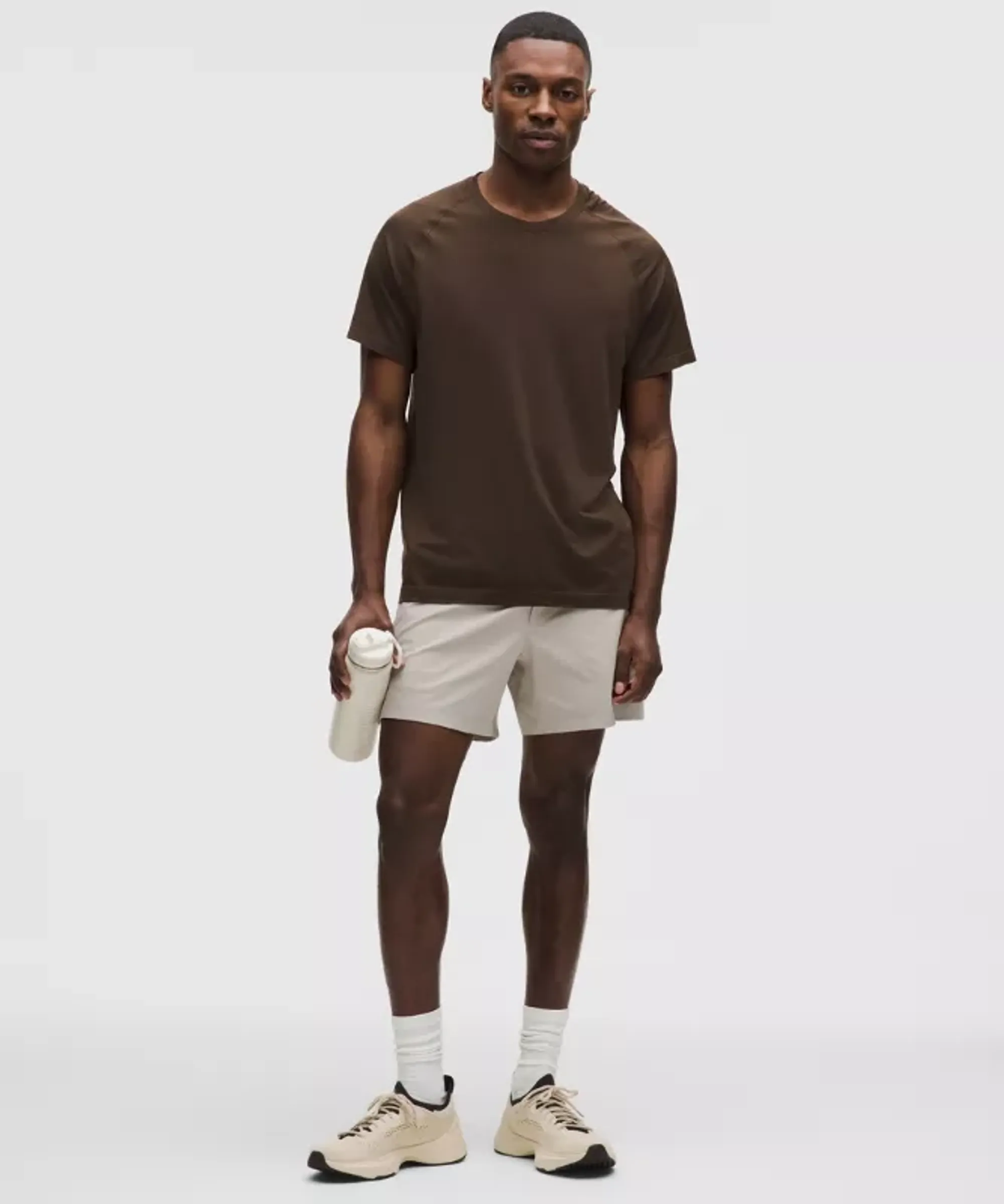 lululemon – Men's Zeroed In Linerless Shorts – 5" – Color Khaki – Size XS