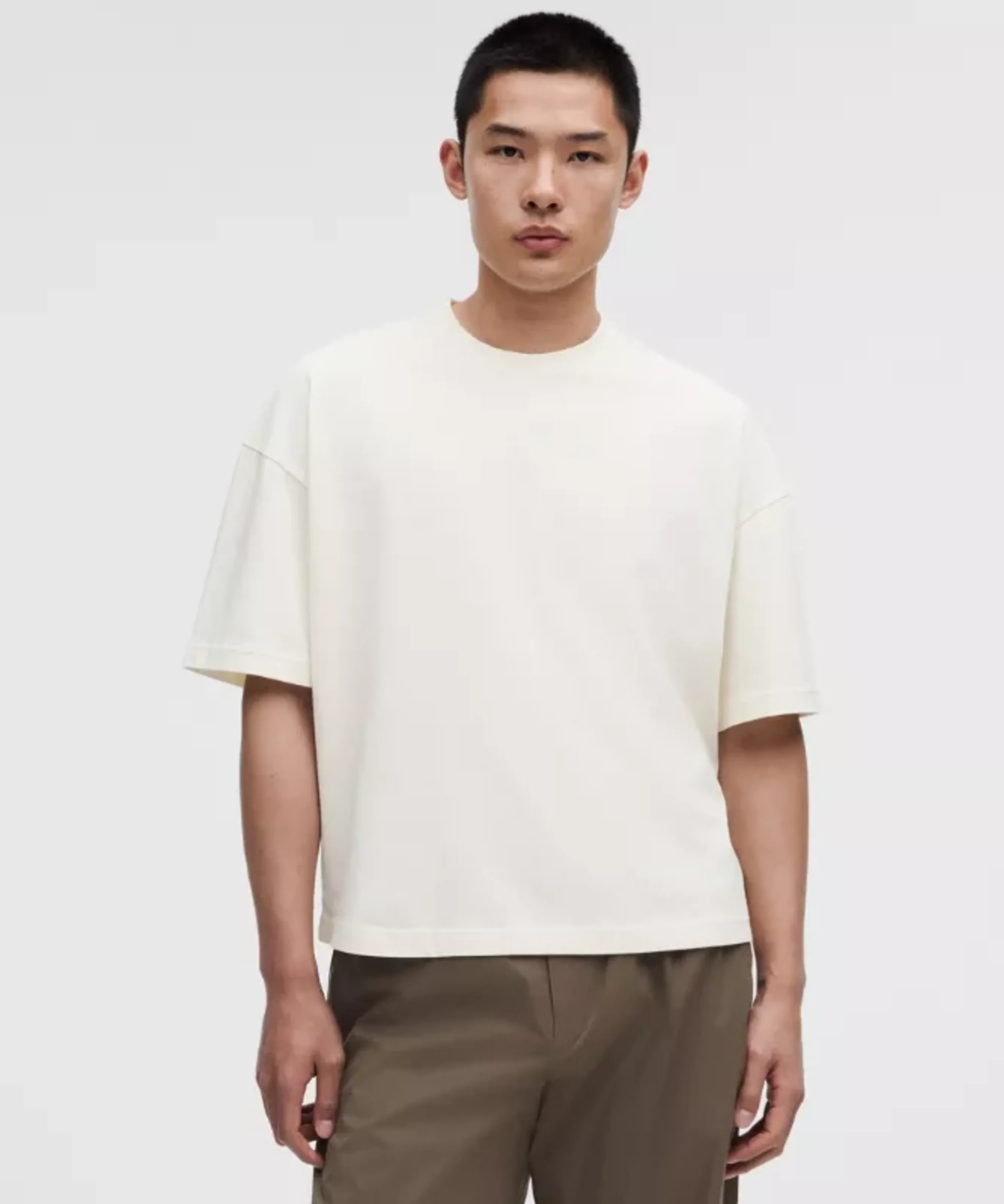 lululemon – Men's Heavyweight Jersey Boxy T-Shirt Wash – Color White – Size XL
