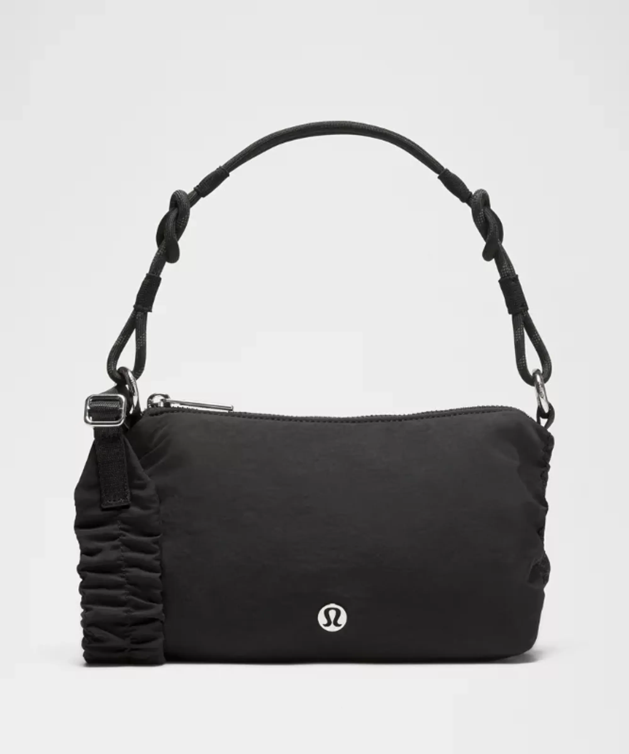 lululemon – Ruched Shoulder Bag Mini 1.5L – Color Black/Silver