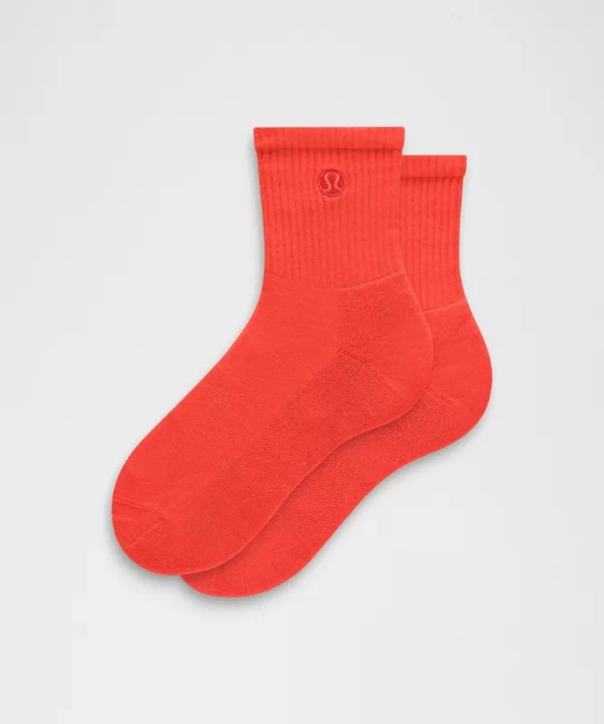 lululemon – Daily Essential Quarter Socks – Color Red – Size Medium