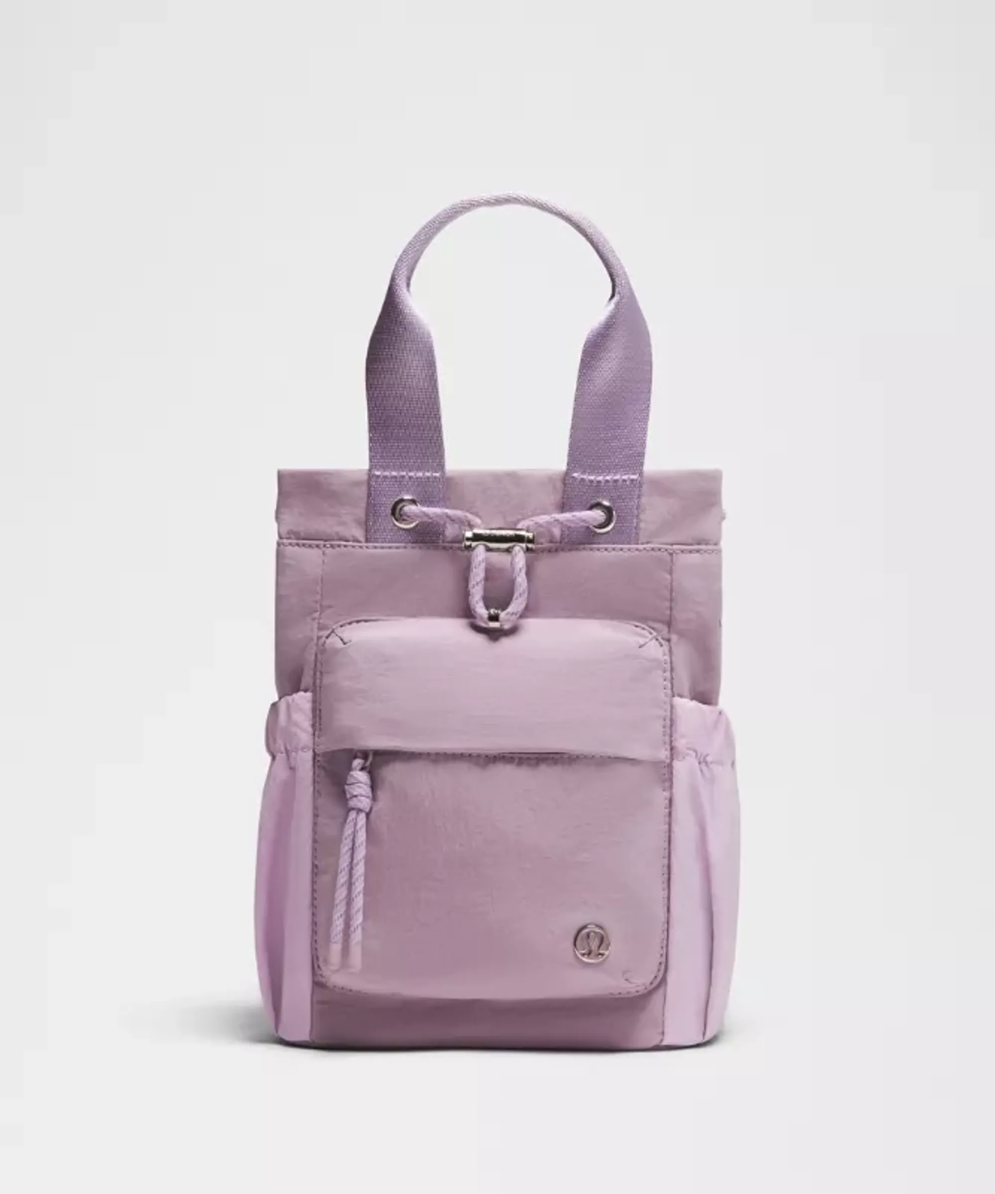 lululemon – Convertible Drawstring Bucket Bag Mini 5L – Color Silver/Purple/Pastel