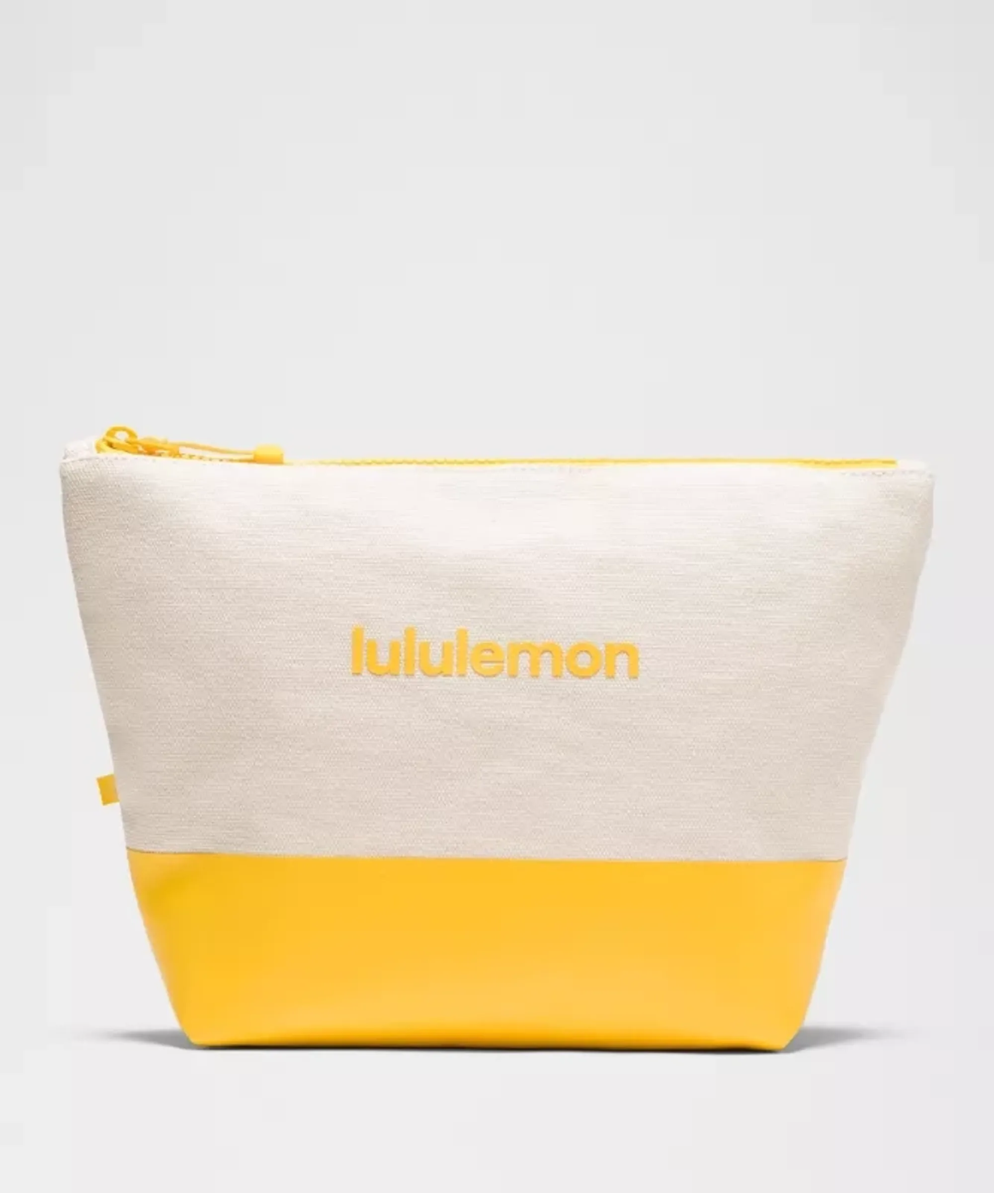 lululemon – Canvas Pouch Bag Wordmark – Color Yellow