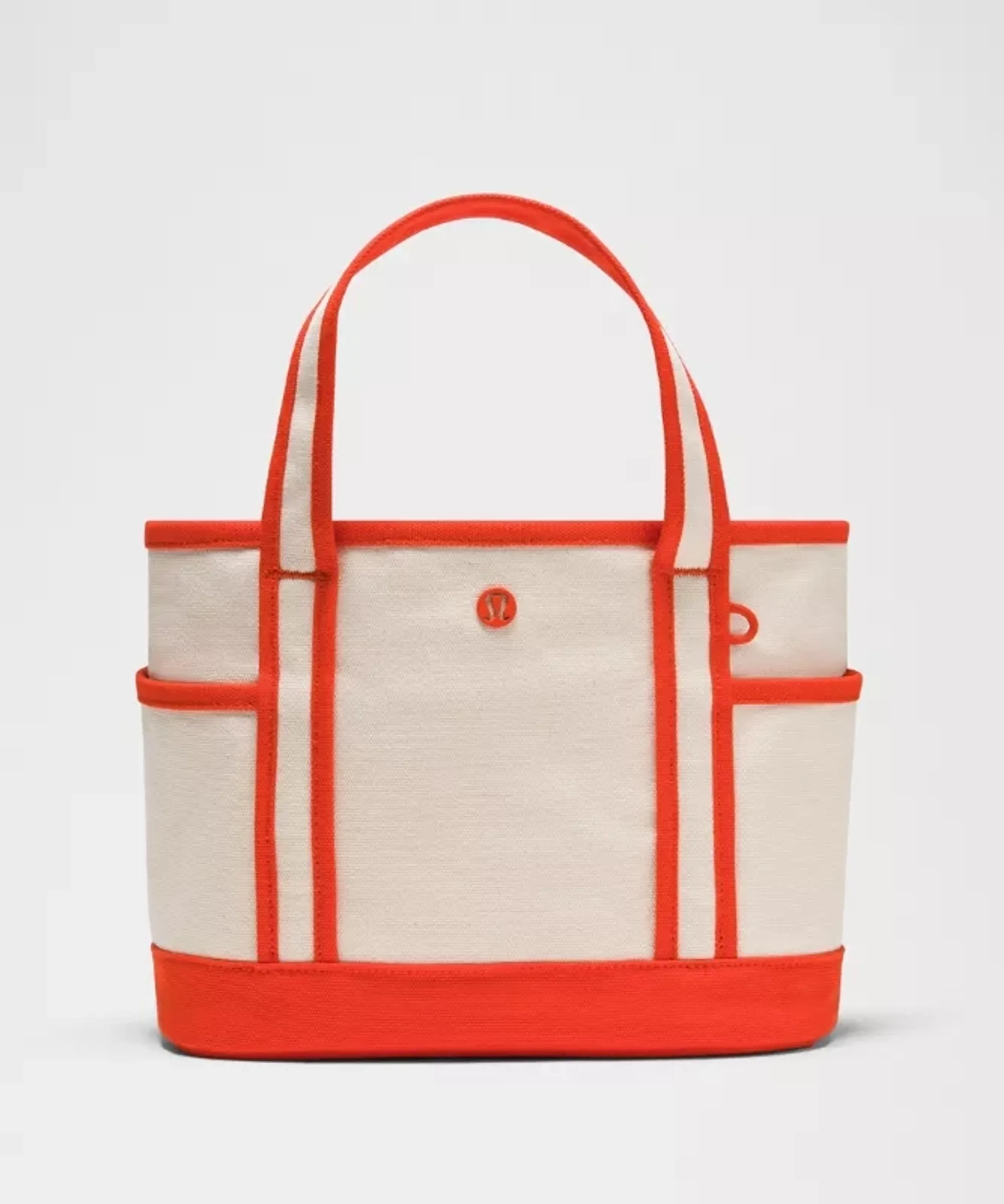 lululemon – Daily Multi-Pocket Small Zip-Top Tote Bag 5L – Color White/Red