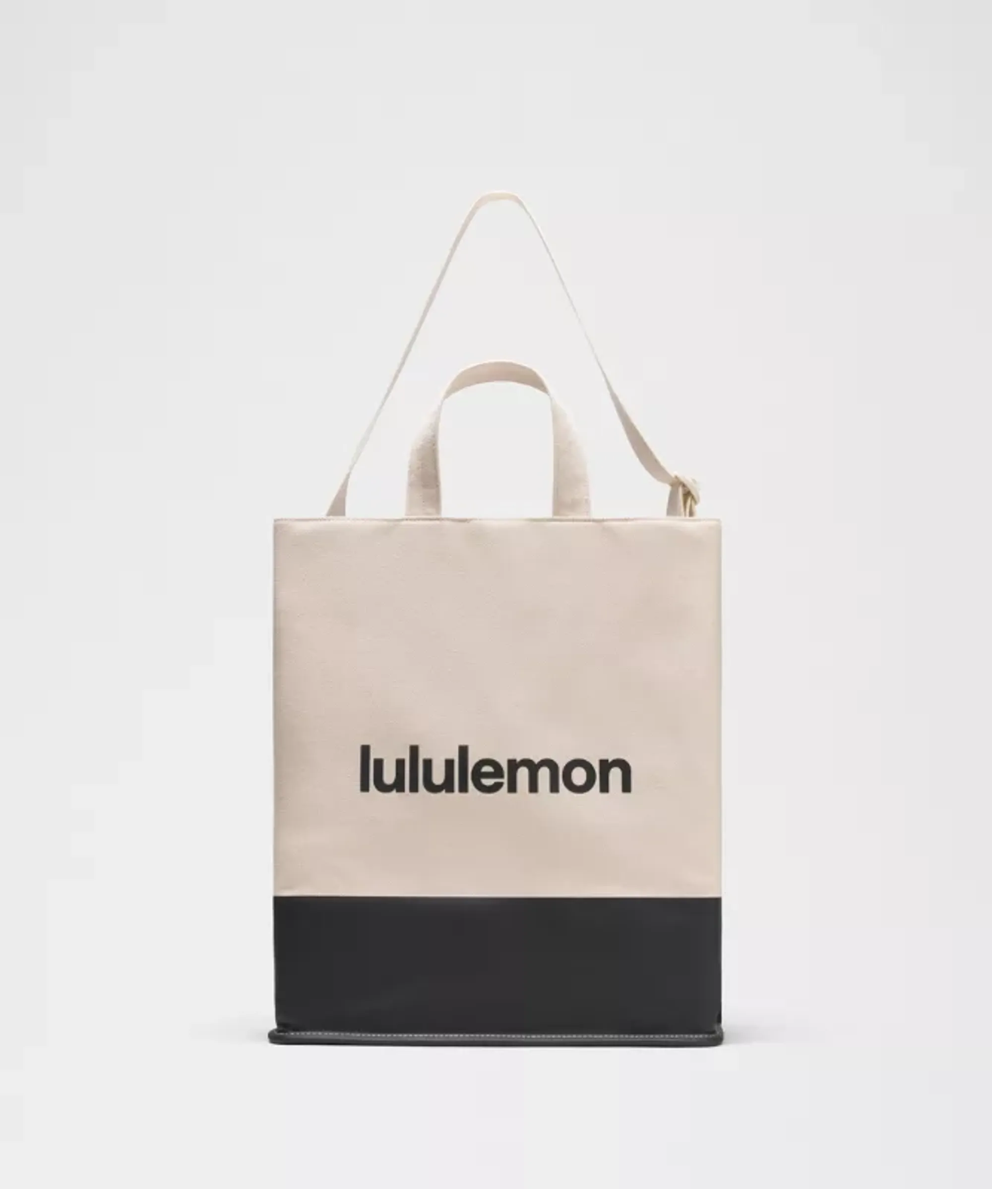 lululemon – Canvas Market Tote Bag 19L – Color Black/White
