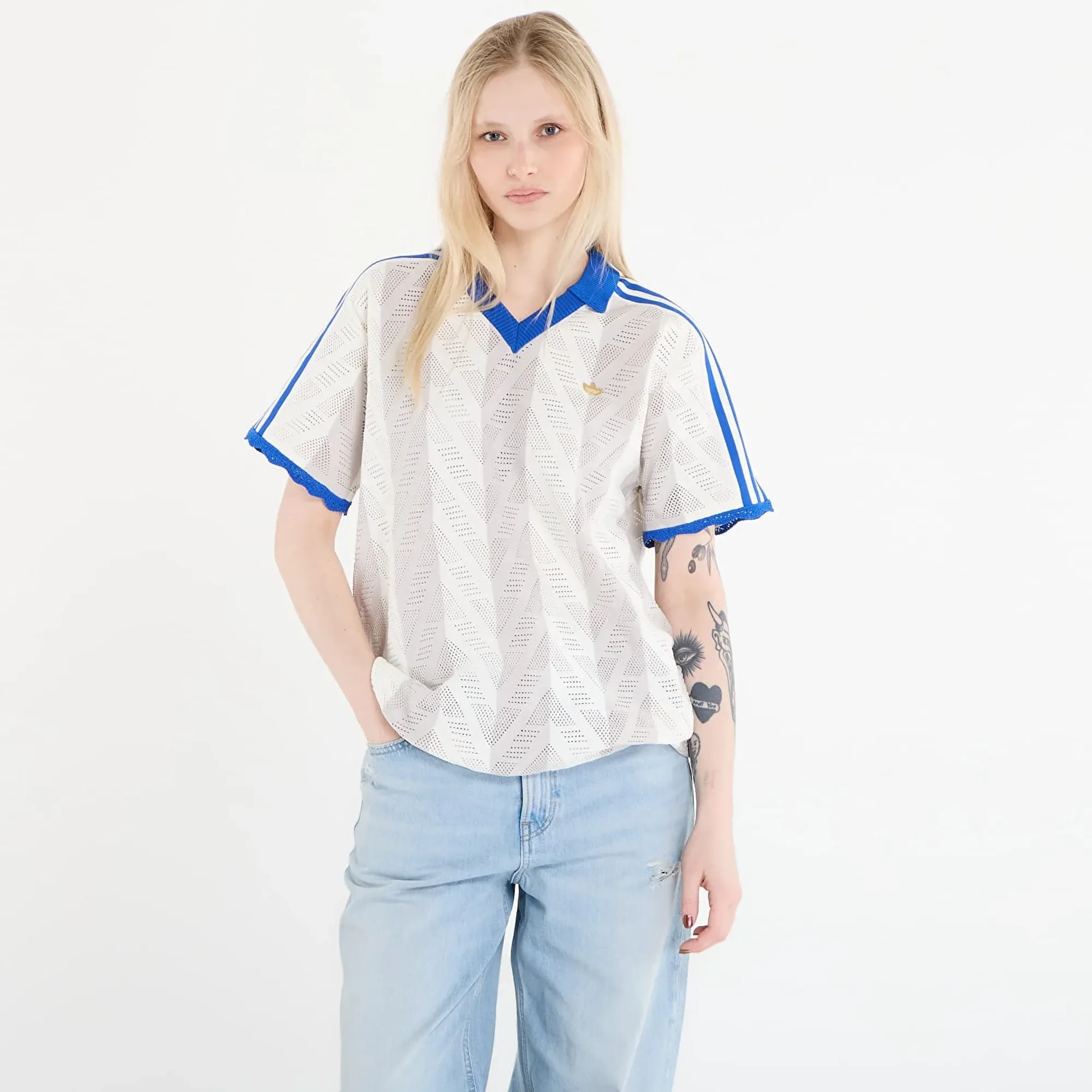 T-Shirt Adidas Short-Sleeve Polo Tee Off White/ Chalk Pearl L