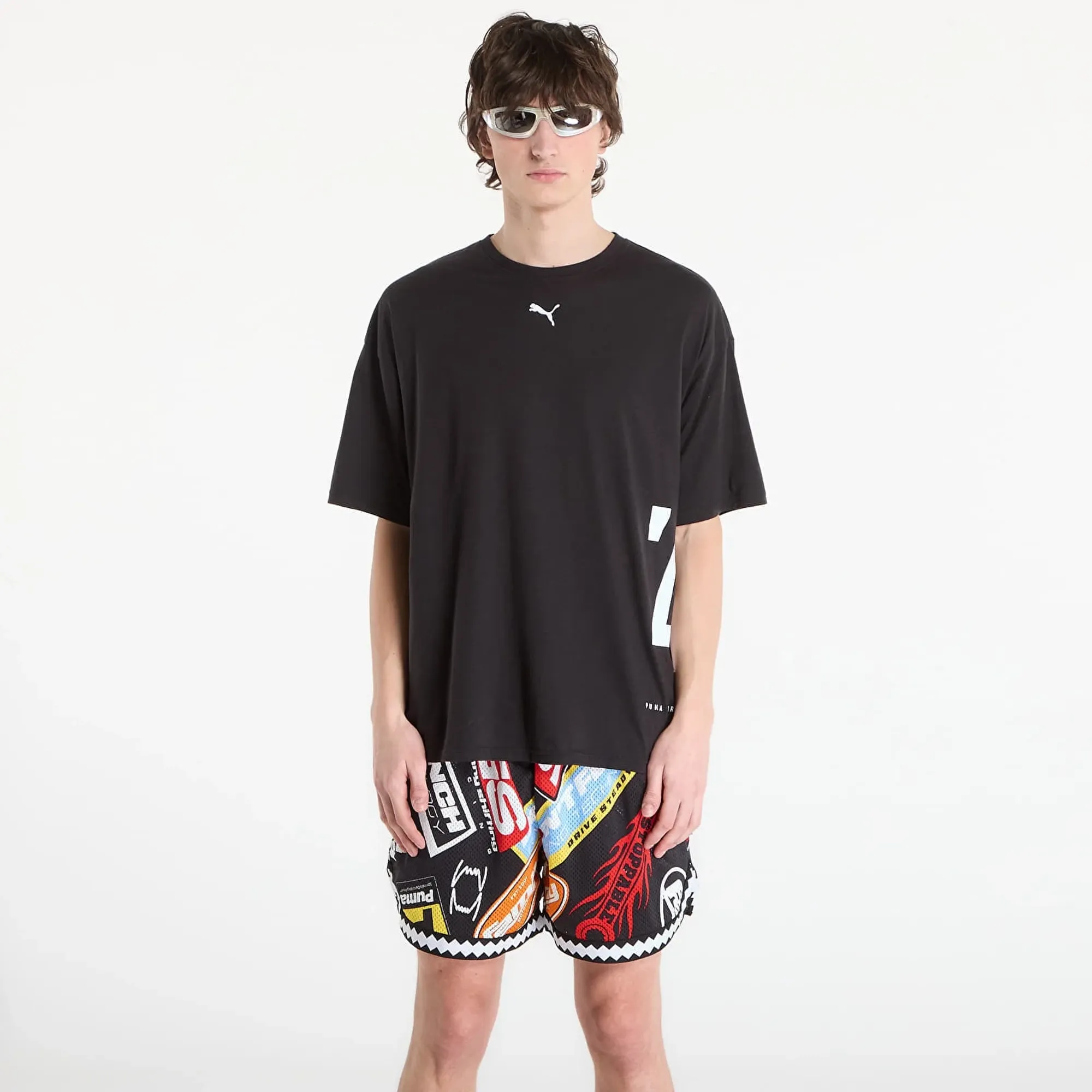 T-Shirt Puma M Graphic Oversized Tee Puma Black M