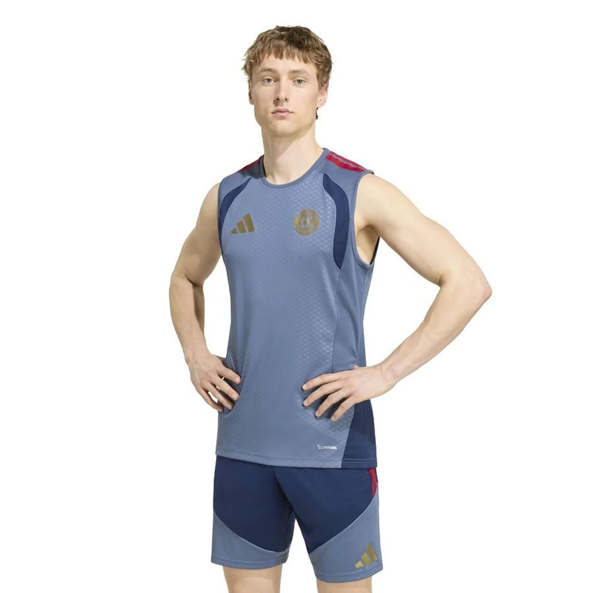 Bayern München T-Shirt Tiro 26 Sleeveless - Preloved Ink/Night Indigo - ['Green']