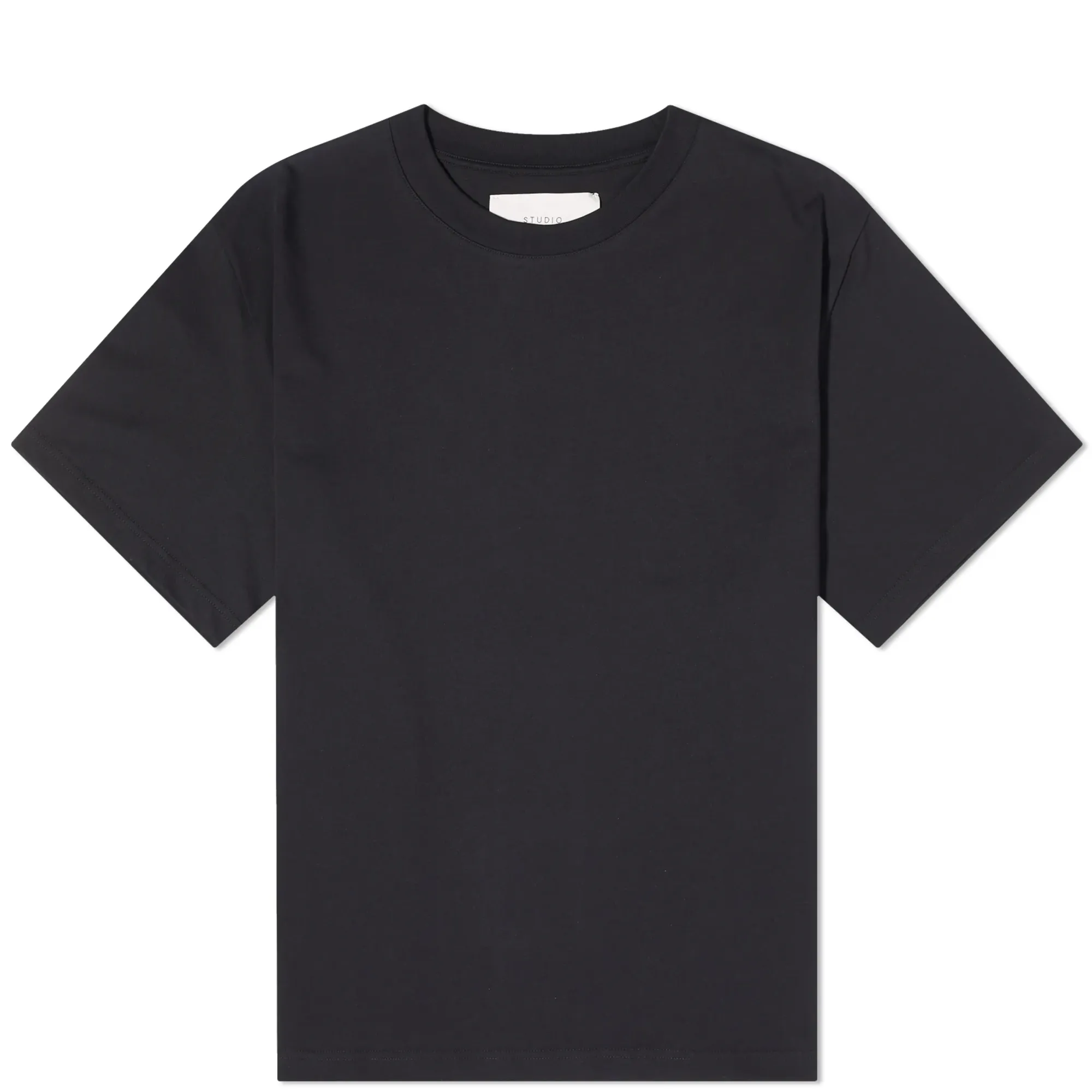 Studio Nicholson Men's Lay Boxy Fit T-Shirt Black