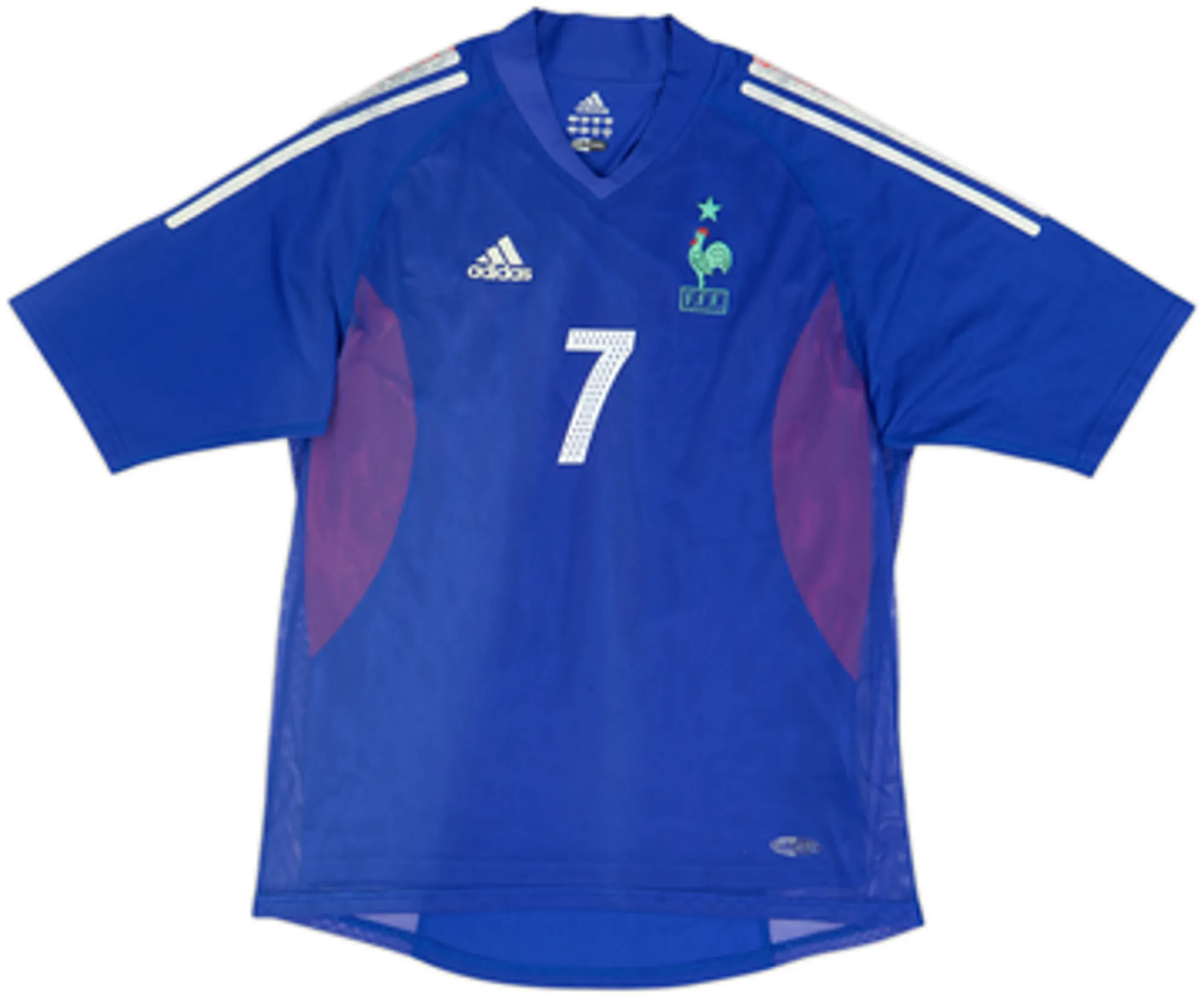 2002-04 France Player Issue Home Shirt Pires #7 - 5/10 - (M)