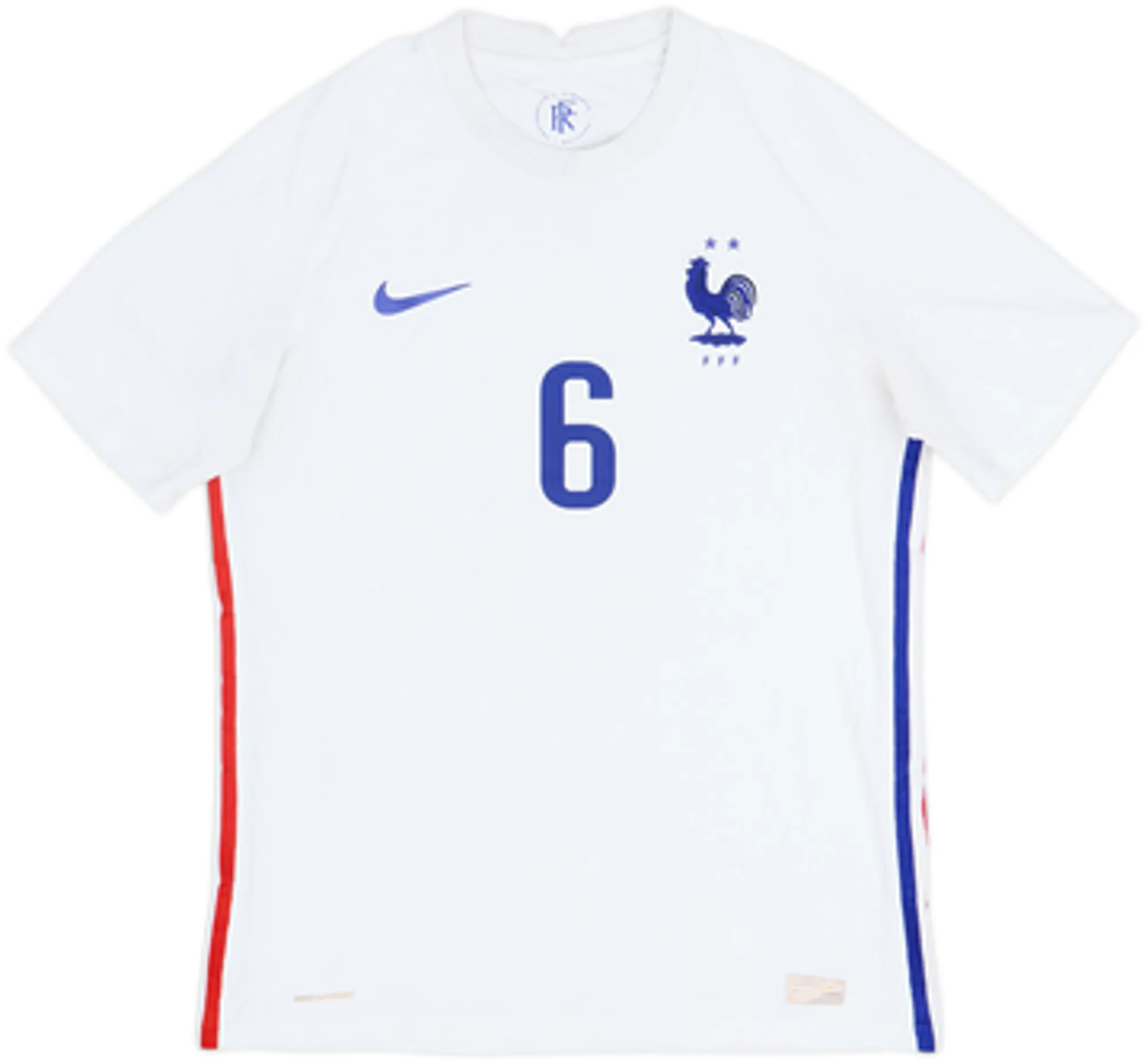 2020-21 France Authentic Away Shirt Pogba #6 - 8/10 - (M)