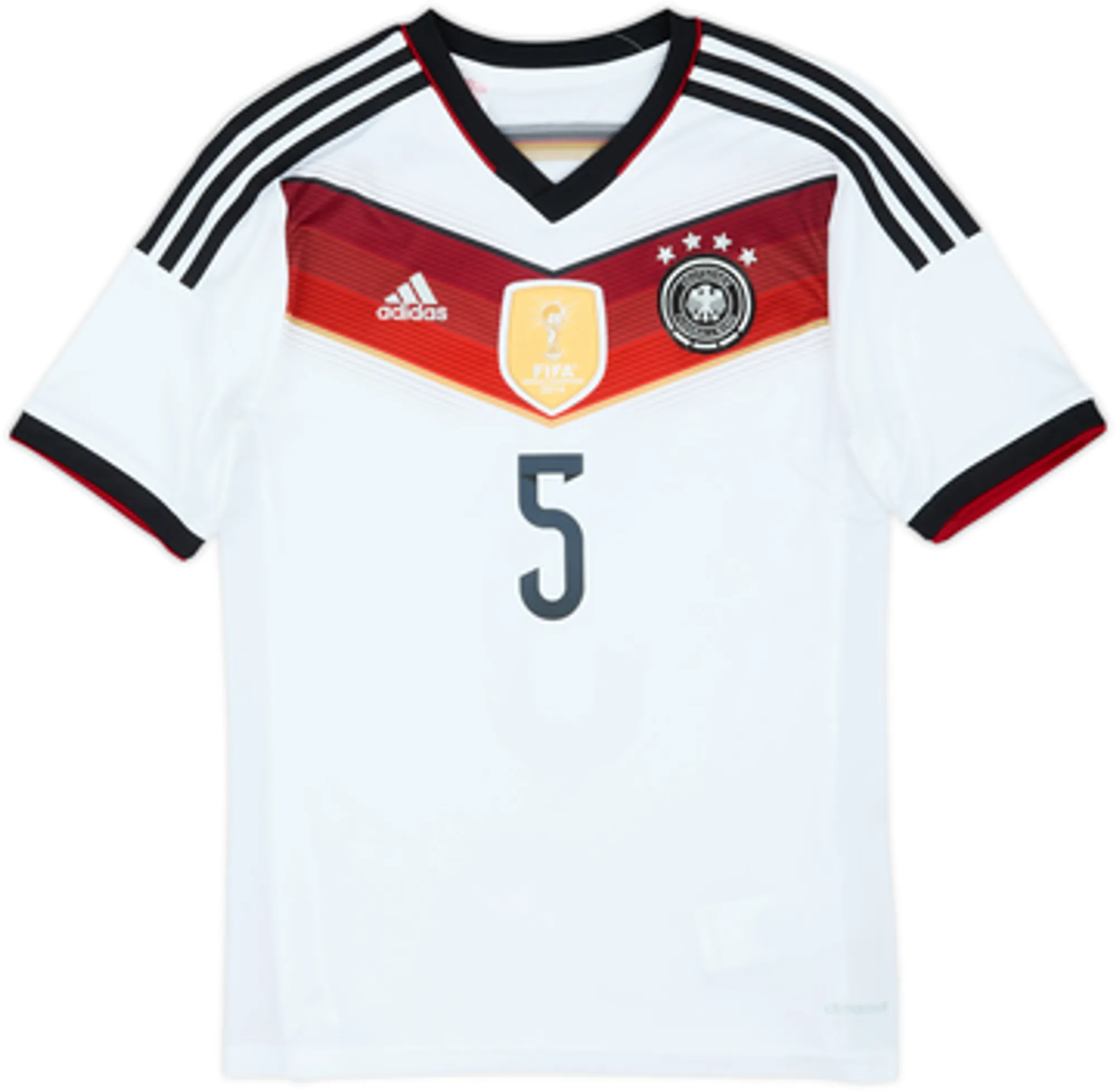 2014-15 Germany Home Shirt Hummels #5 - 8/10 - (L.Boys)