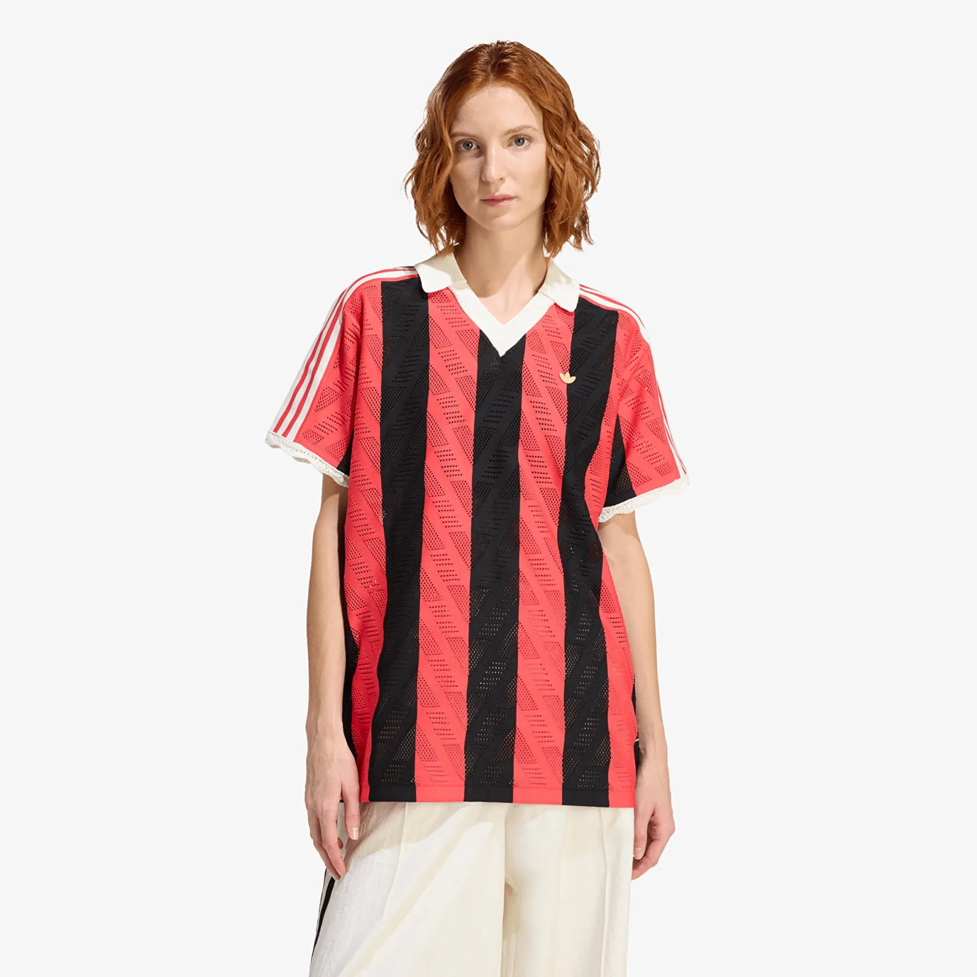 T-Shirt Adidas Short-Sleeve Polo Tee Semi Lucid Red L