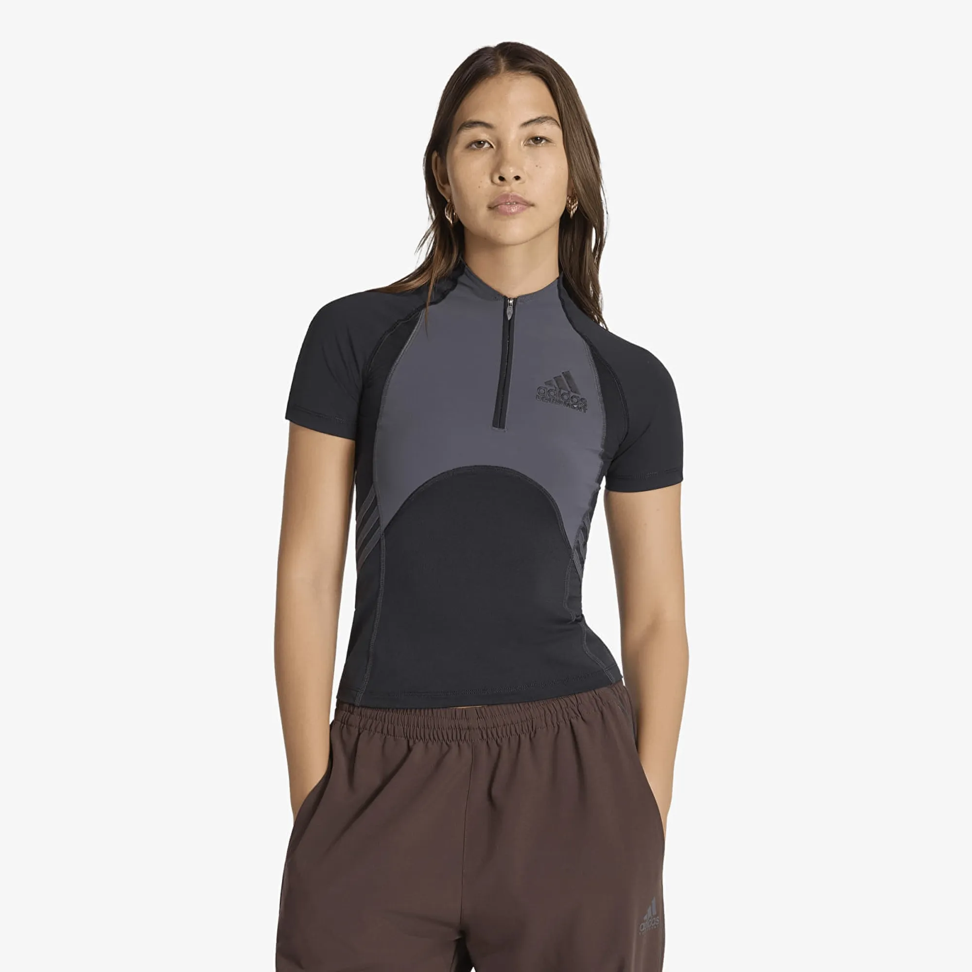 T-Shirt Adidas Equipment Tight Short-Sleeve T-Shirt Black/ Utility Black Xs