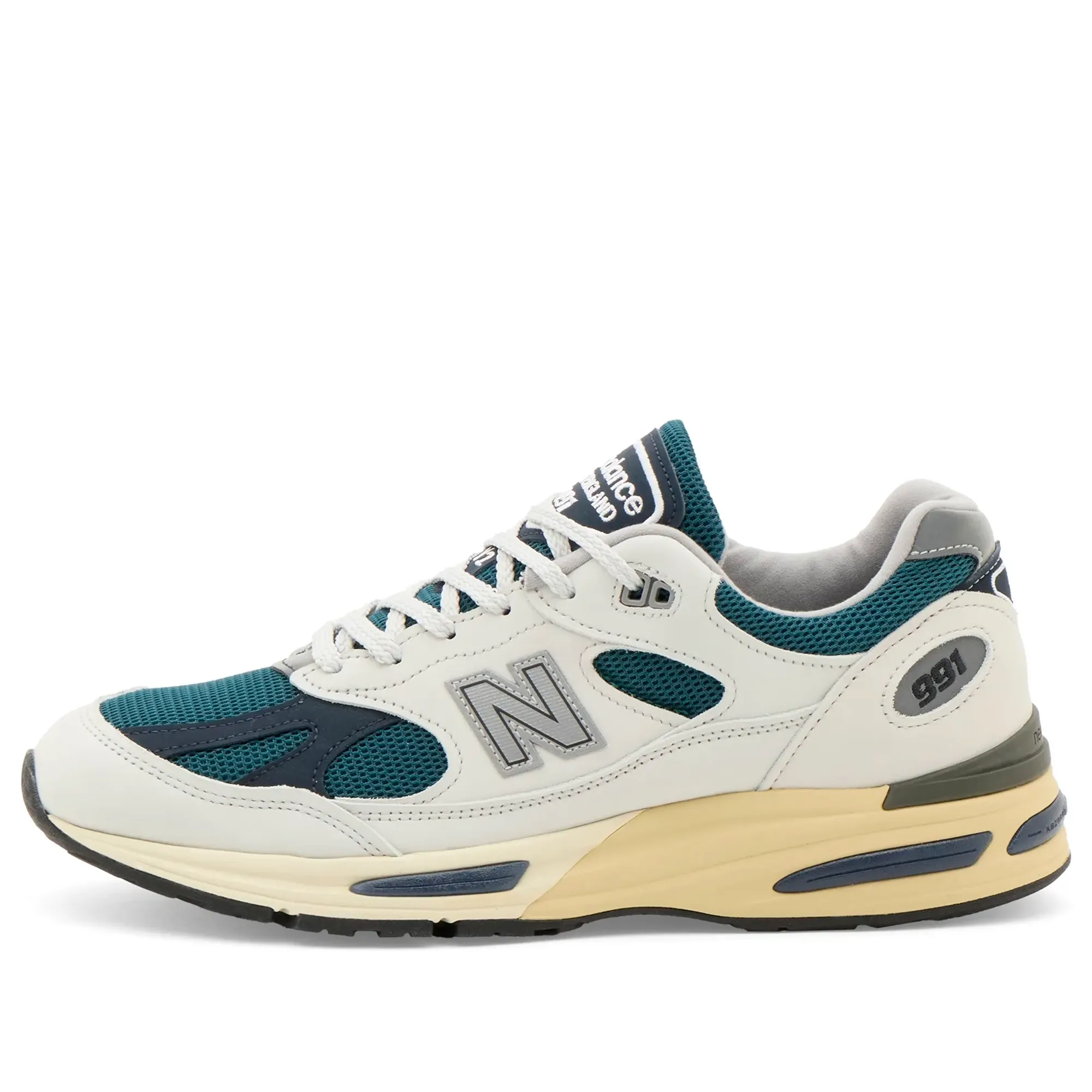 New Balance Unisex Made in UK 991v2 in Grey/Blue Suede/Mesh