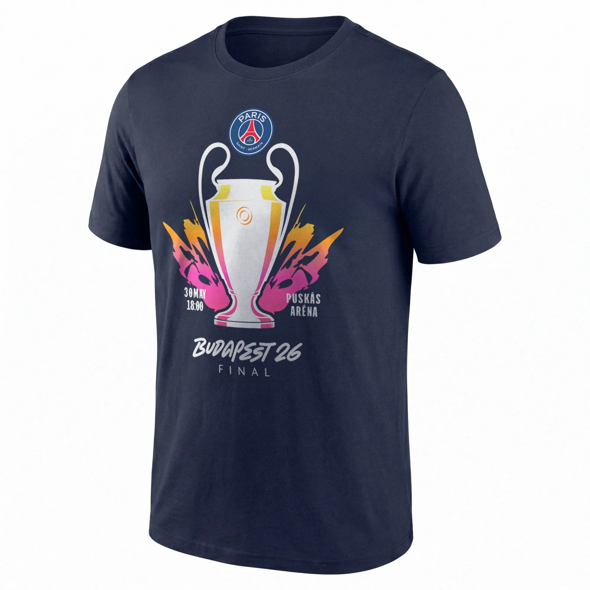 Paris Saint-Germain UCL Finalist Budapest 2026 T-Shirt - Navy - Kids