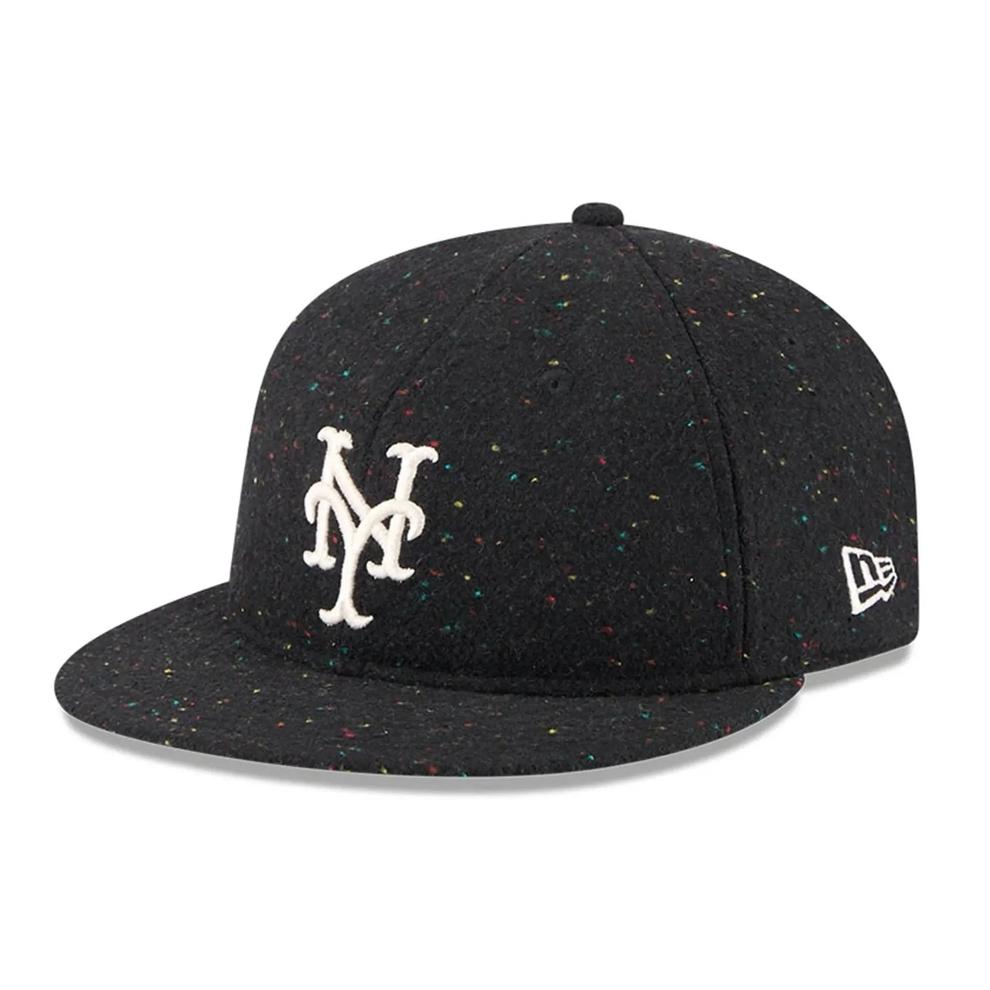 New York Mets MLB Speckled Wool Black Retro Crown 9FIFTY Adjustable Cap New Era Cap adult unisex
