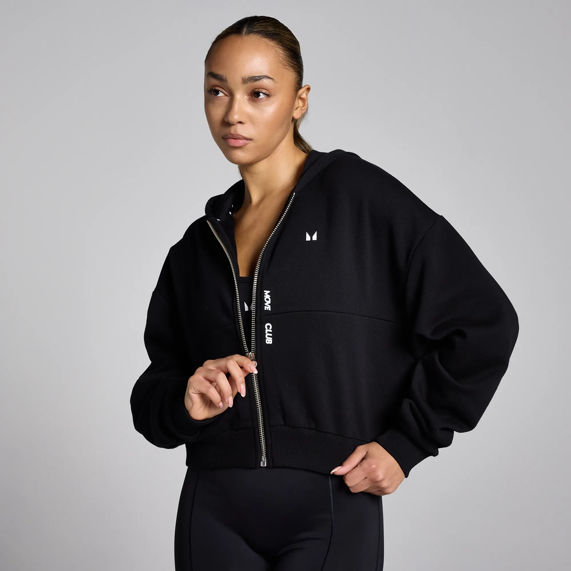 MP Women's Tempo Zip Through Hoodie - Black - XL