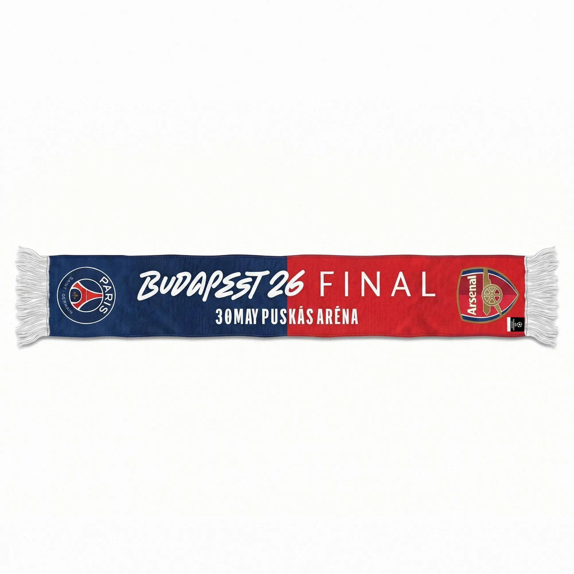 Paris Saint-Germain UCL Finalist Budapest 2026 Scarf - Navy