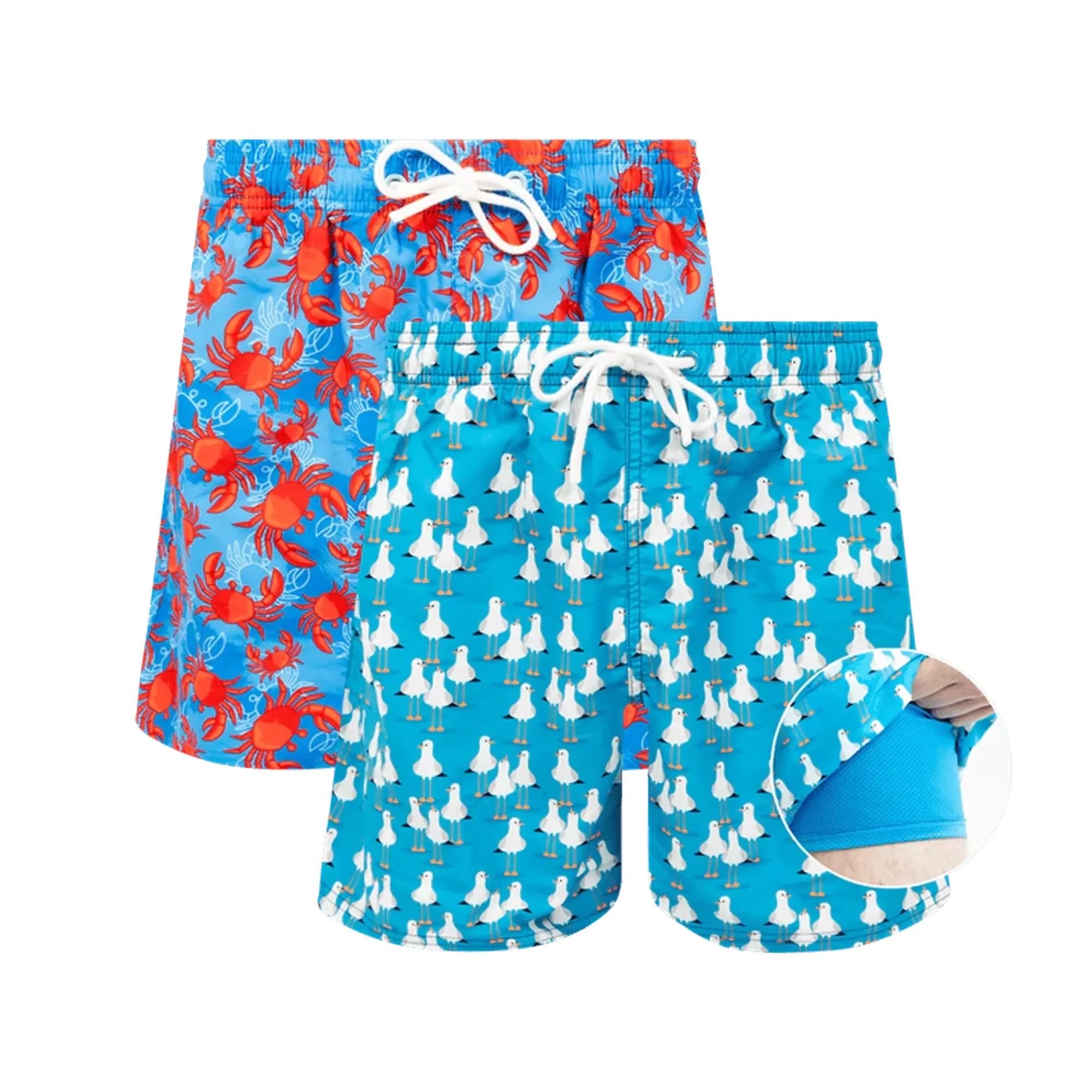 Seaside Bundle - Mens Compression Swim Shorts 2 Pack