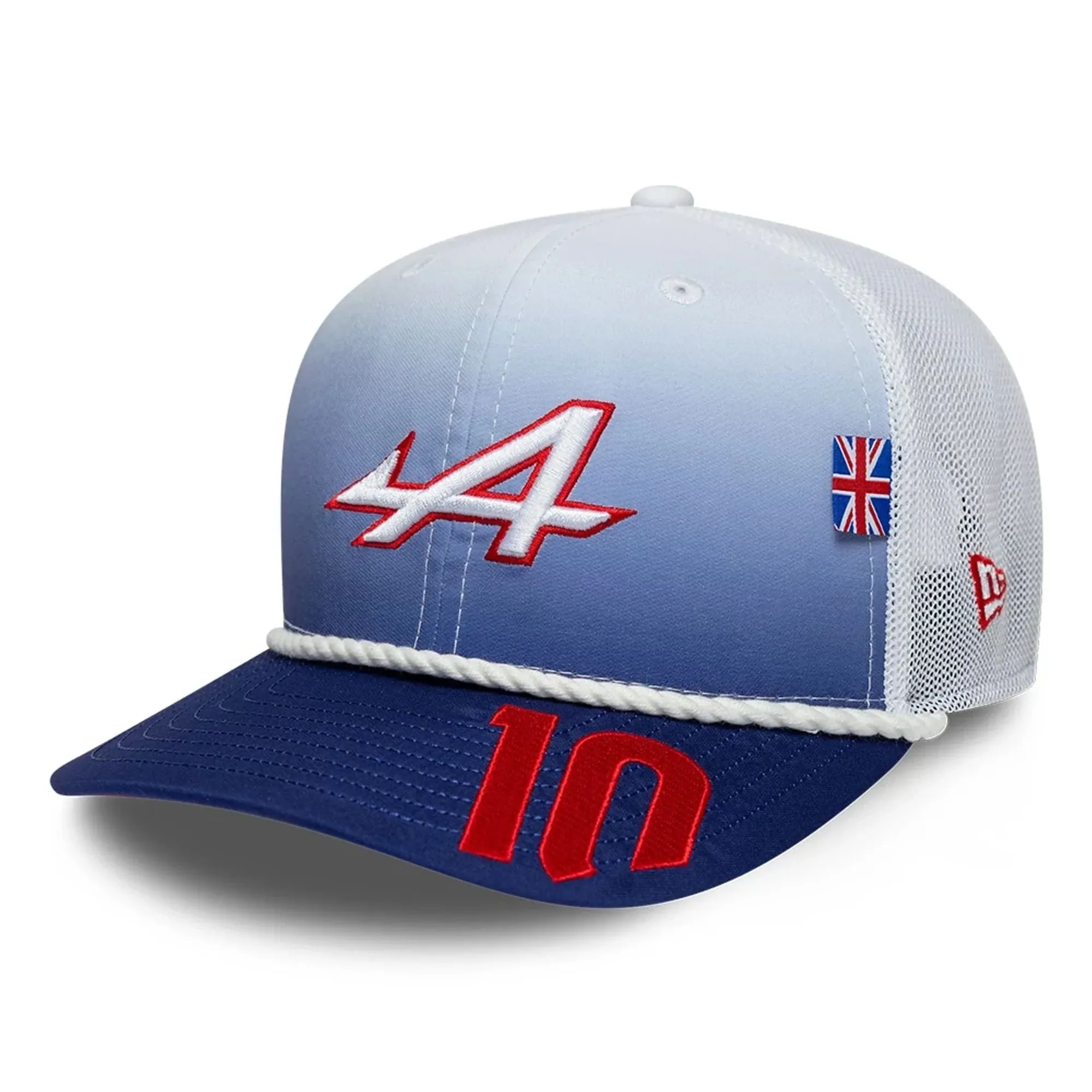 Alpine Racing Pierre Gasly Silverstone Race Special White 9SEVENTY Stretch Snap Adjustable Cap New Era Cap adult unisex