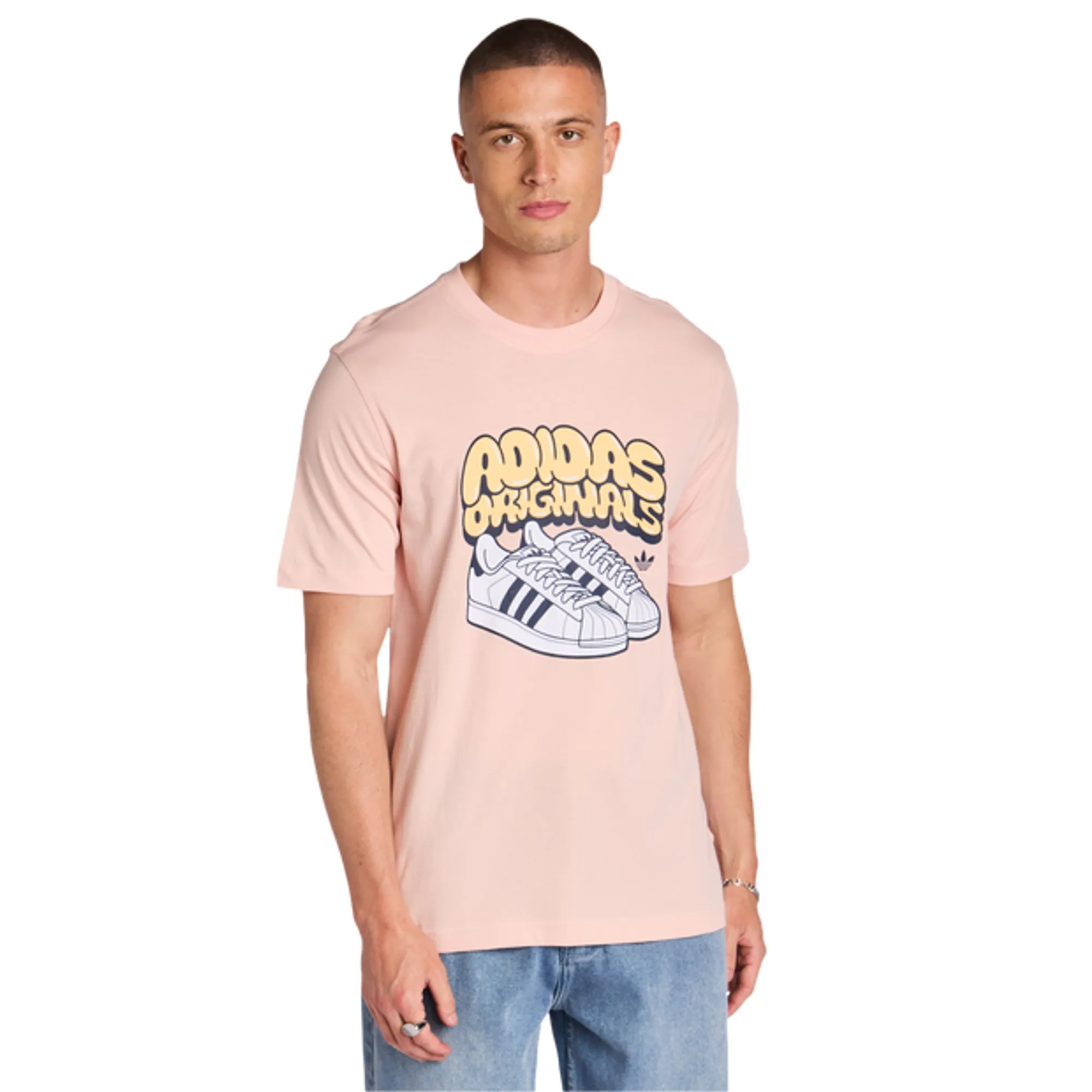 Adidas  Men T-Shirts - Pink