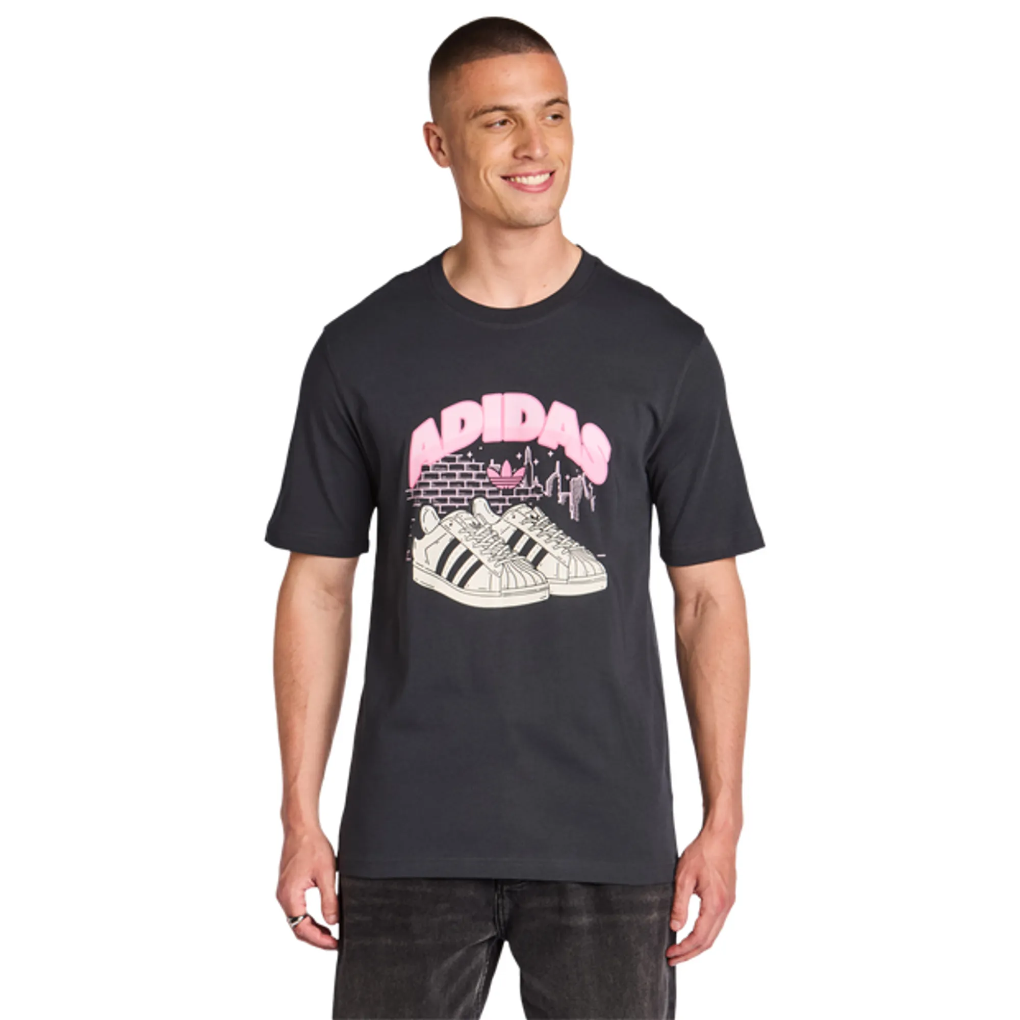 Adidas  Men T-Shirts - Grey