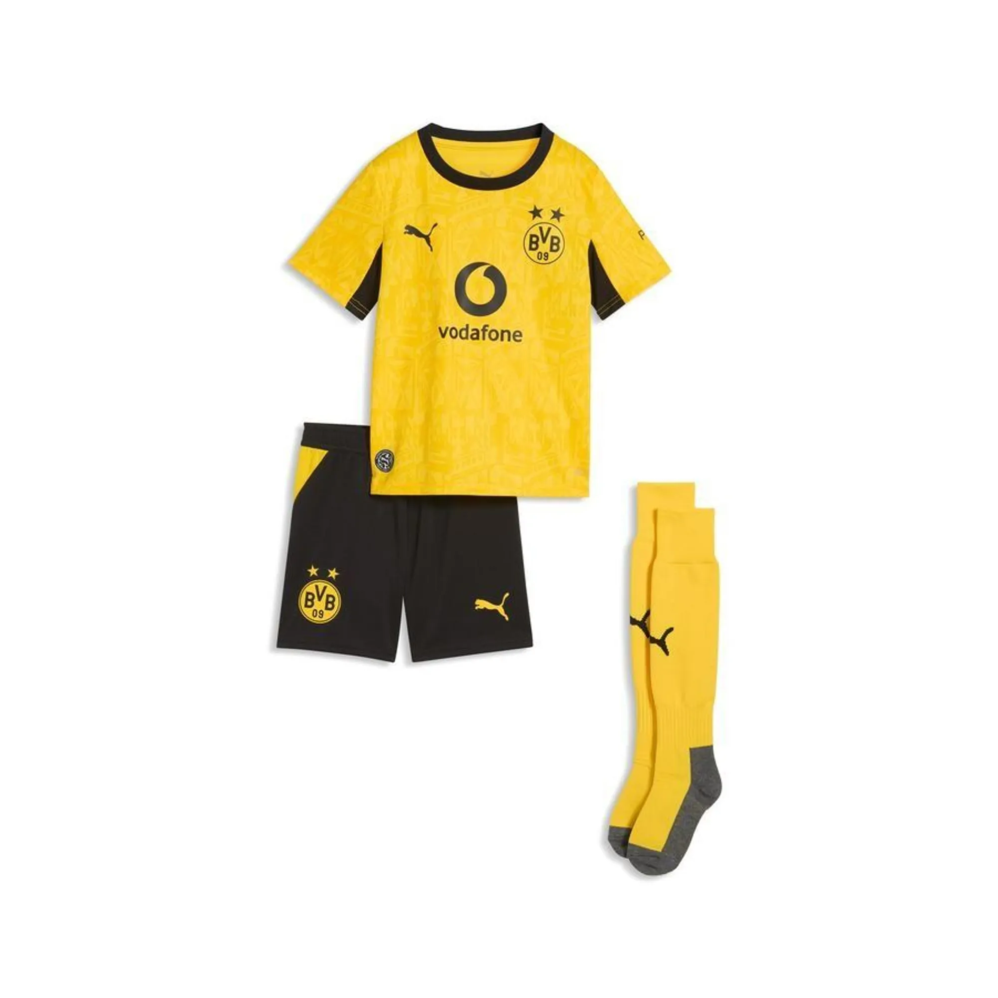 PUMA Borussia Dortmund 26/27 Home Mini Kit Kids in Yellow | Size 3-4 Youth