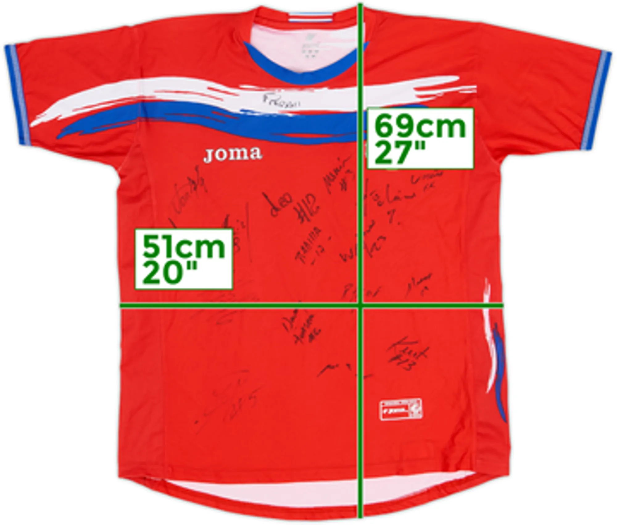 2006 Costa Rica Signed Home Shirt - 9/10 - (S)