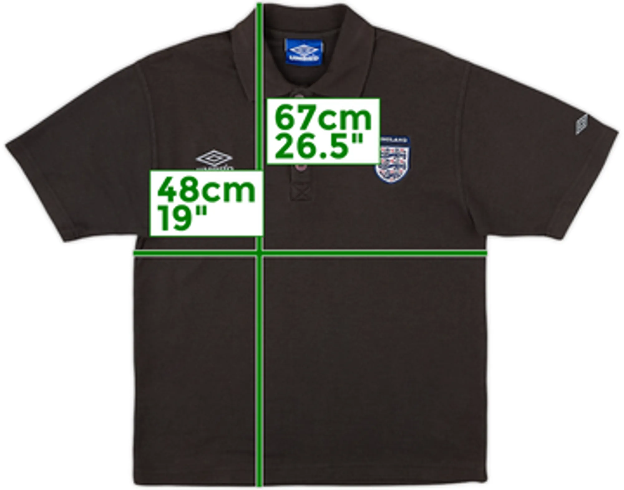 2003-04 England Umbro Polo Shirt - 6/10 - (S)