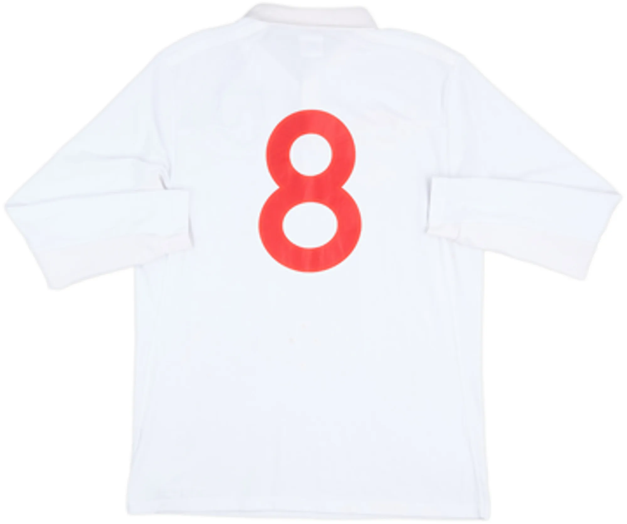 2009-10 England Home L/S Shirt #8 - 7/10 - (L)