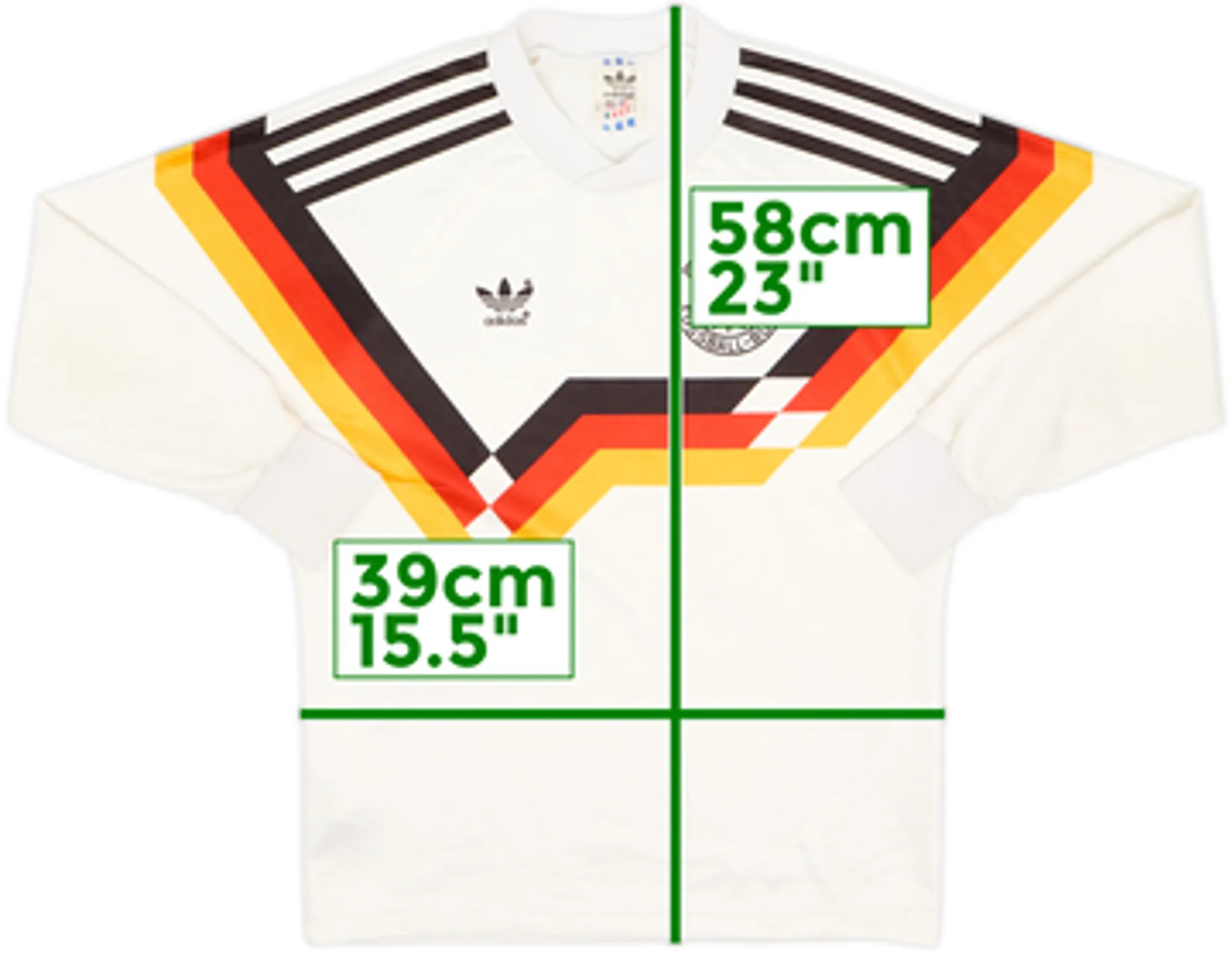 1988-91 West Germany Home L/S Shirt - 7/10 - (XS)