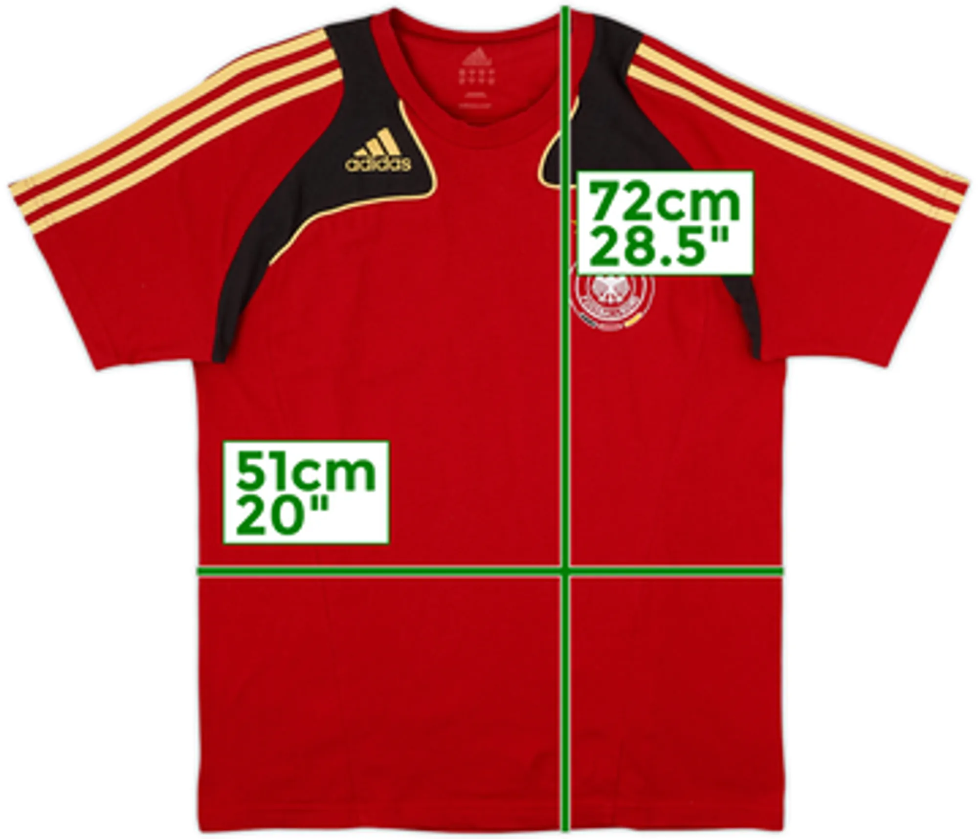 2007-08 Germany adidas Cotton Tee - 6/10 - (M)