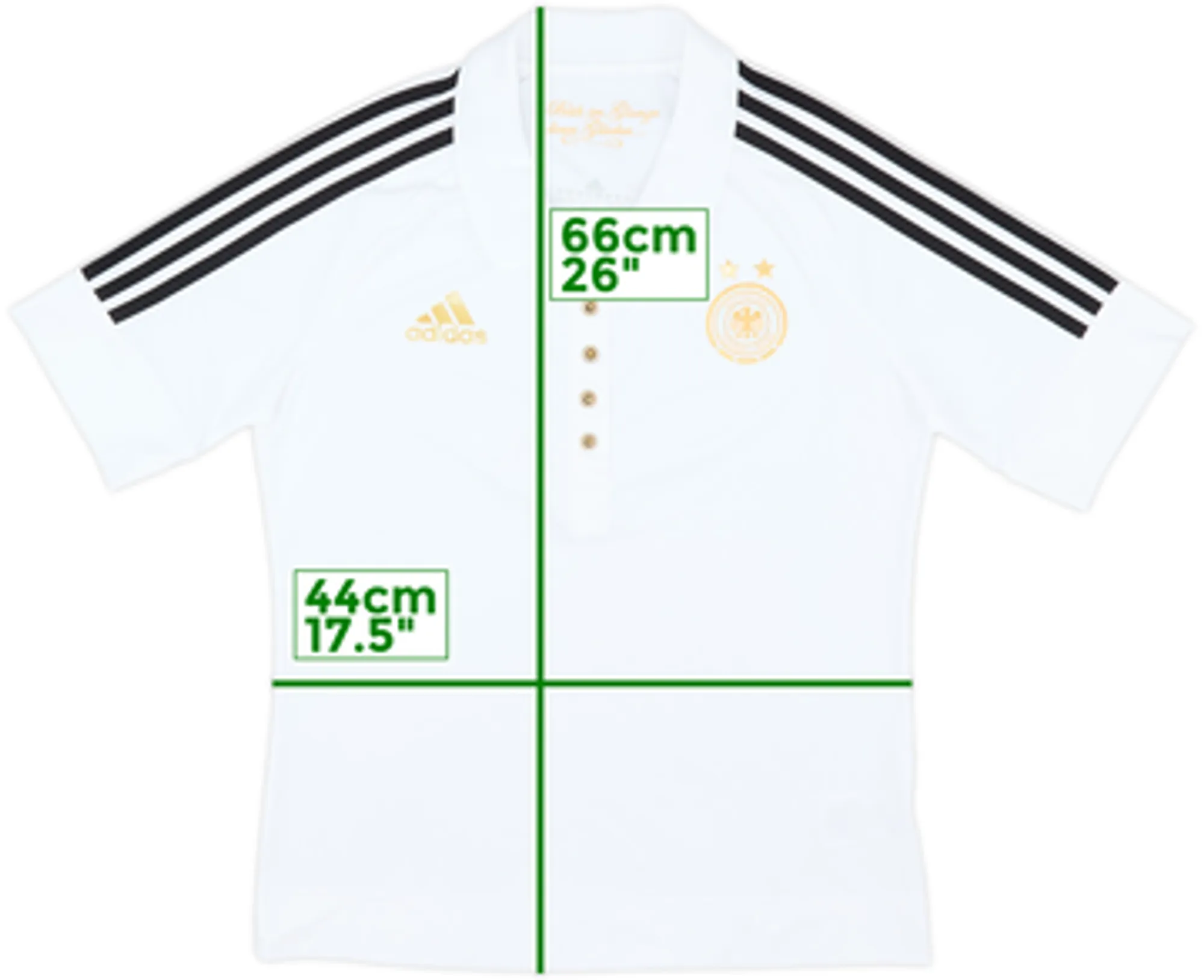 2011 Germany Women's adidas Polo Shirt - 8/10 - (Women's M)