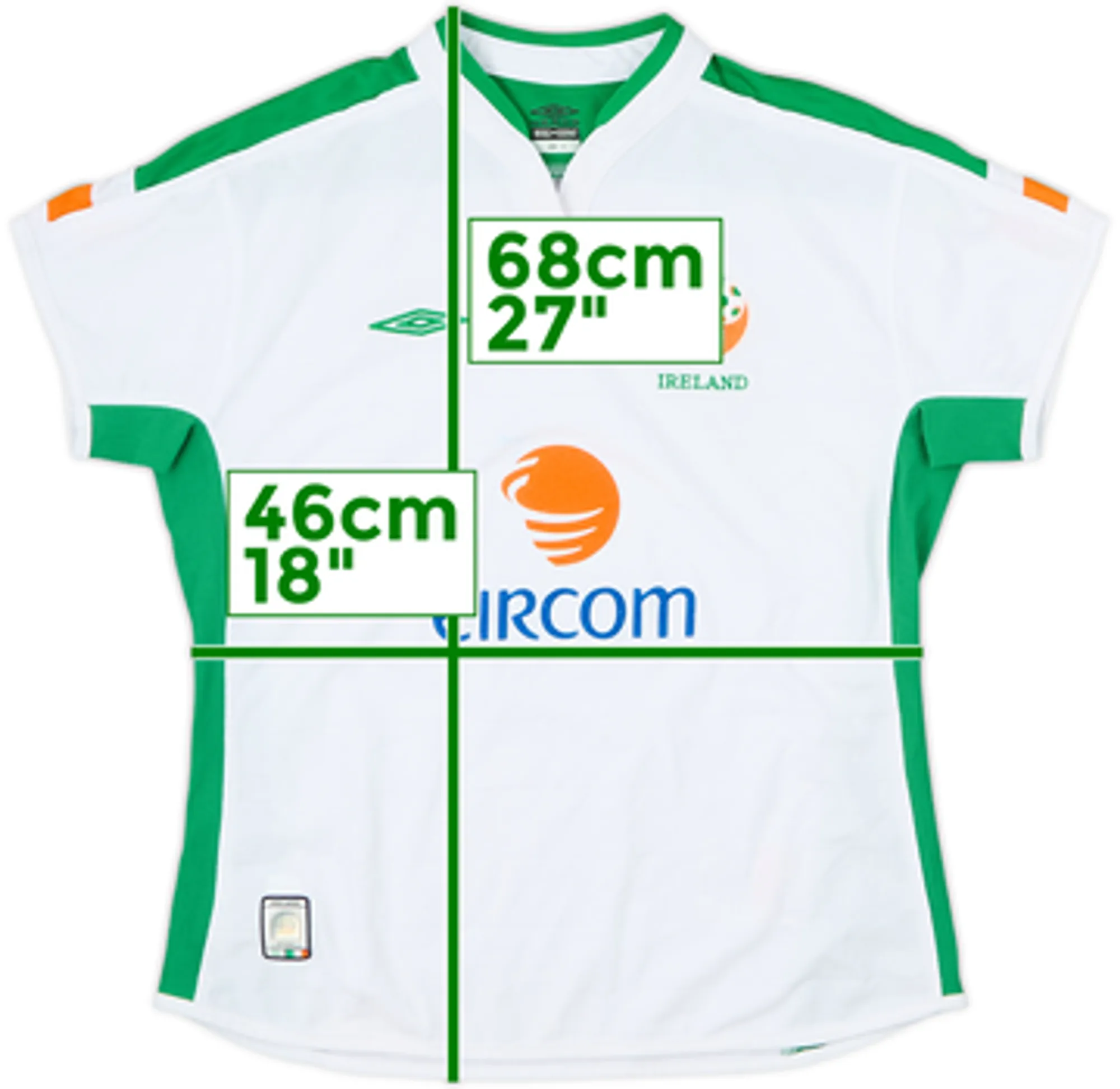 2003-05 Ireland Away Shirt - 8/10 - (Women's M)