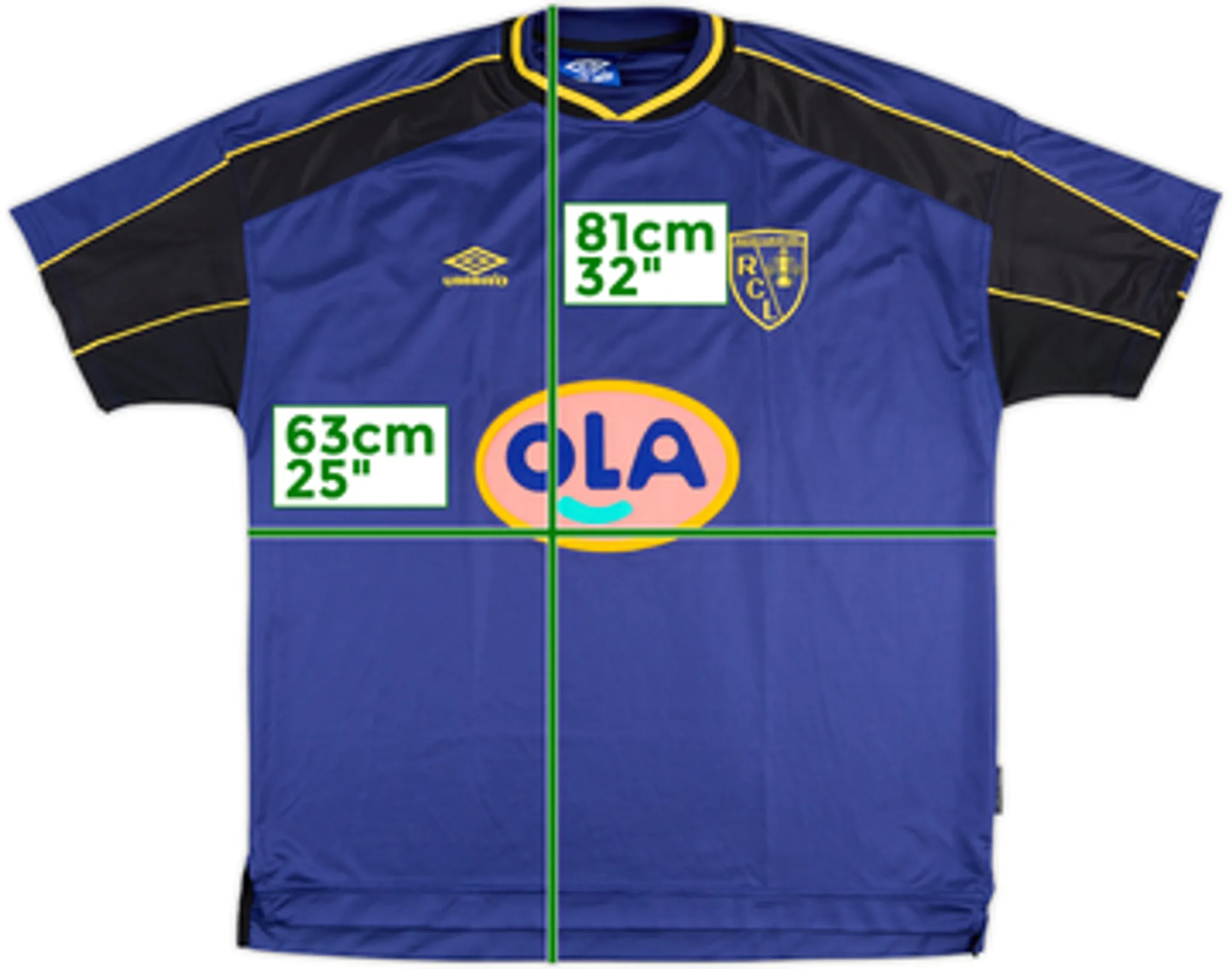 1999-00 RC Lens Away Shirt - 9/10 - (XXL)