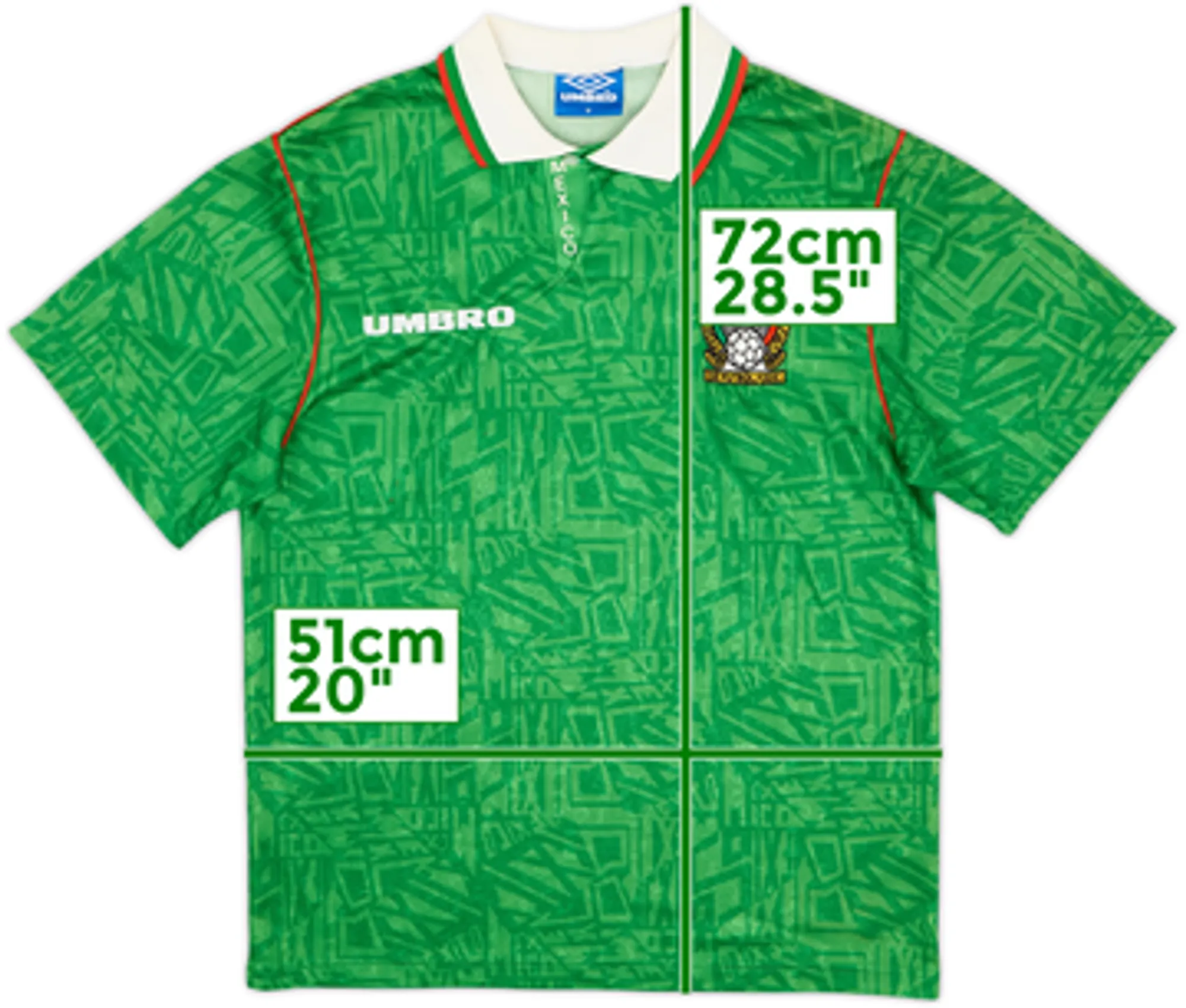 1994-95 Mexico Home Shirt - 7/10 - (M)
