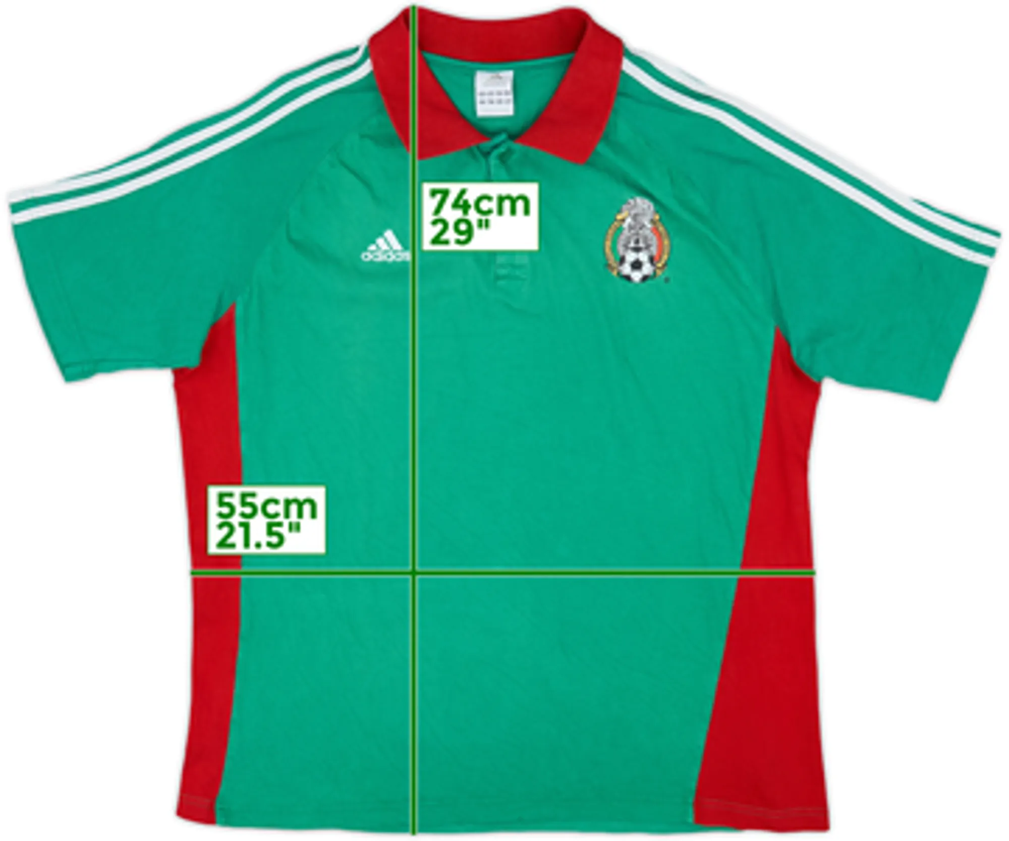 2007-08 Mexico adidas Polo Shirt - 8/10 - (L)