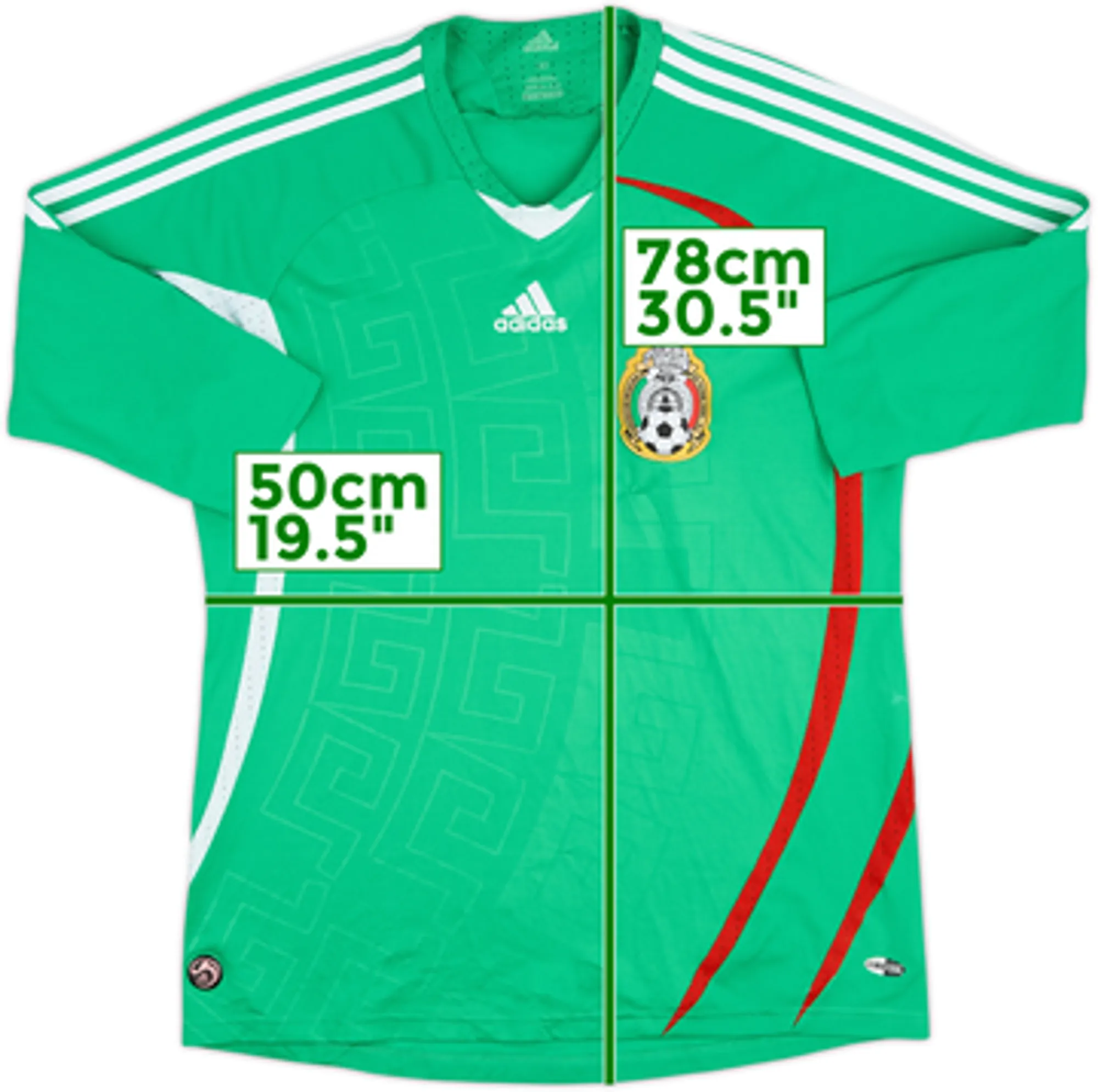 2008-09 Mexico Home Shirt - 8/10 - (L)