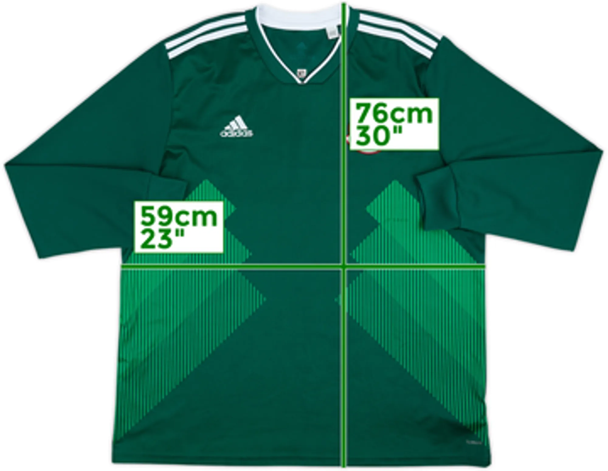 2018-19 Mexico Home L/S Shirt - 8/10 - (XL)